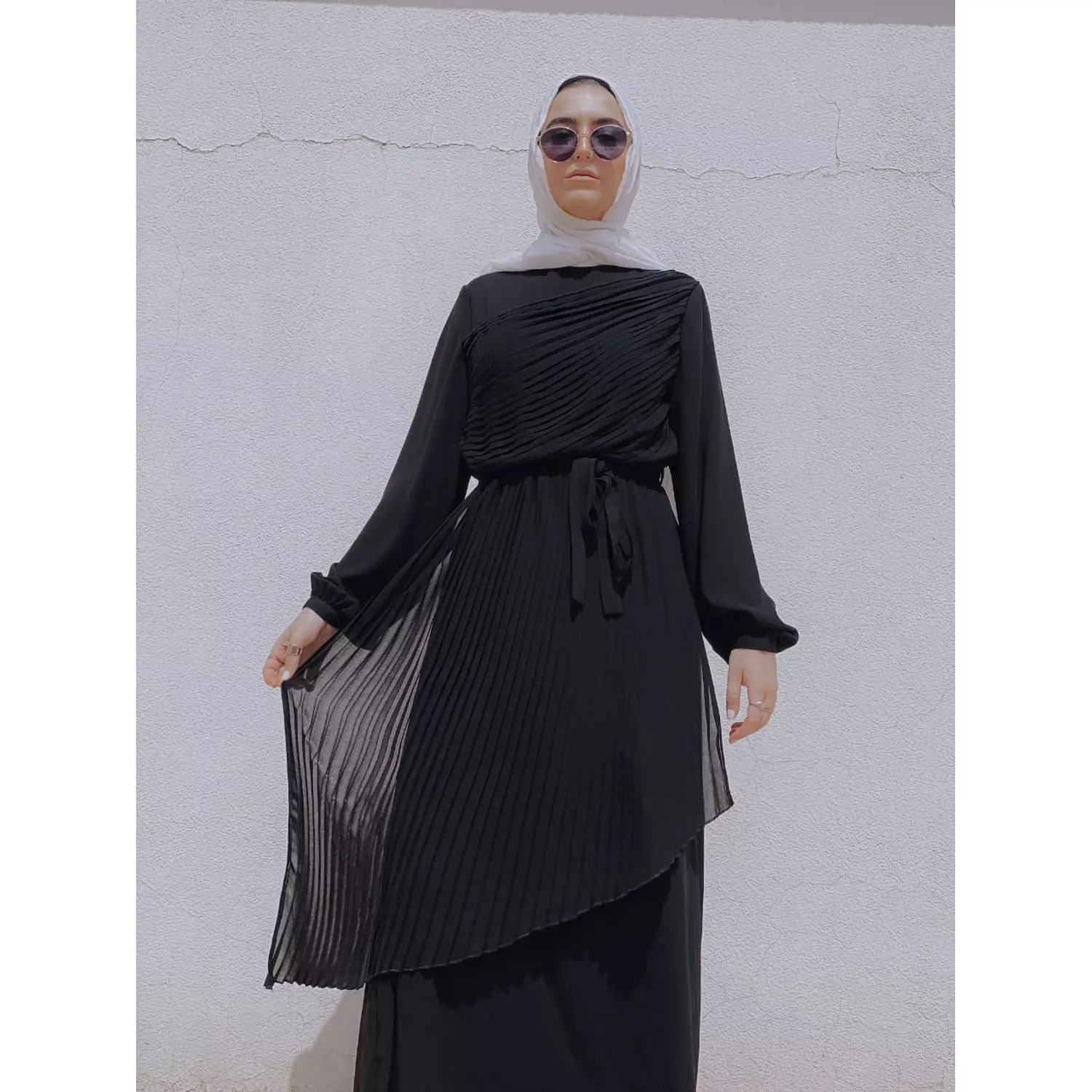 Roman Pleated Abaya 4