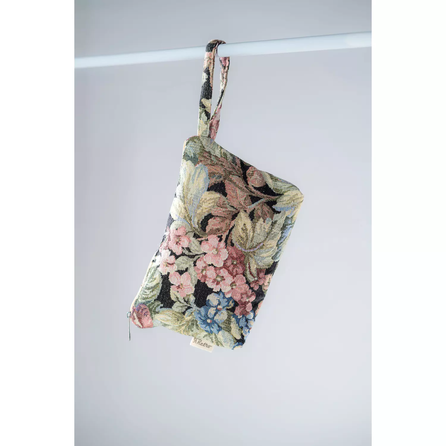 Dark floral makeup pouch  hover image