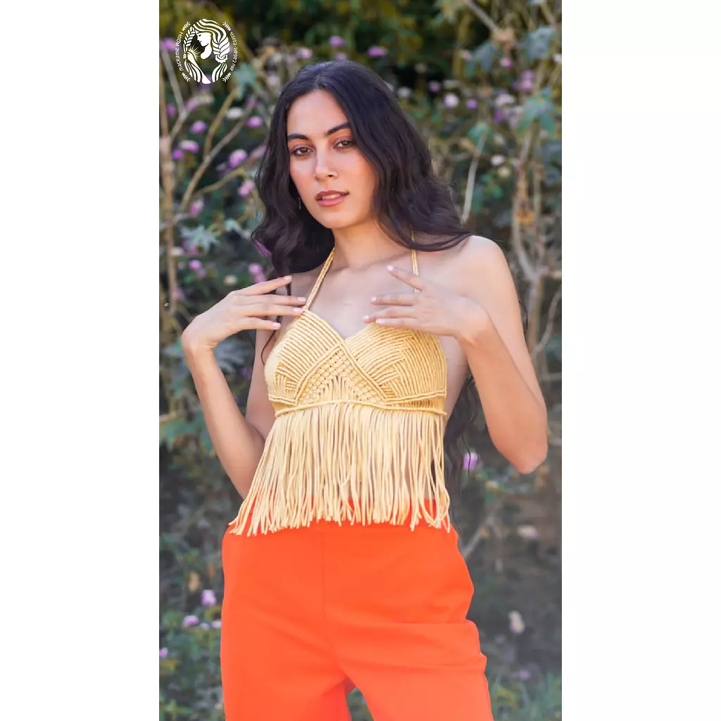 MACRAME BACKLESS CUP