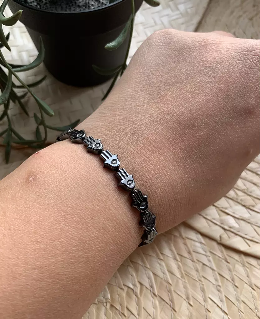 Hematite Chrome Bracelet ( Stock )