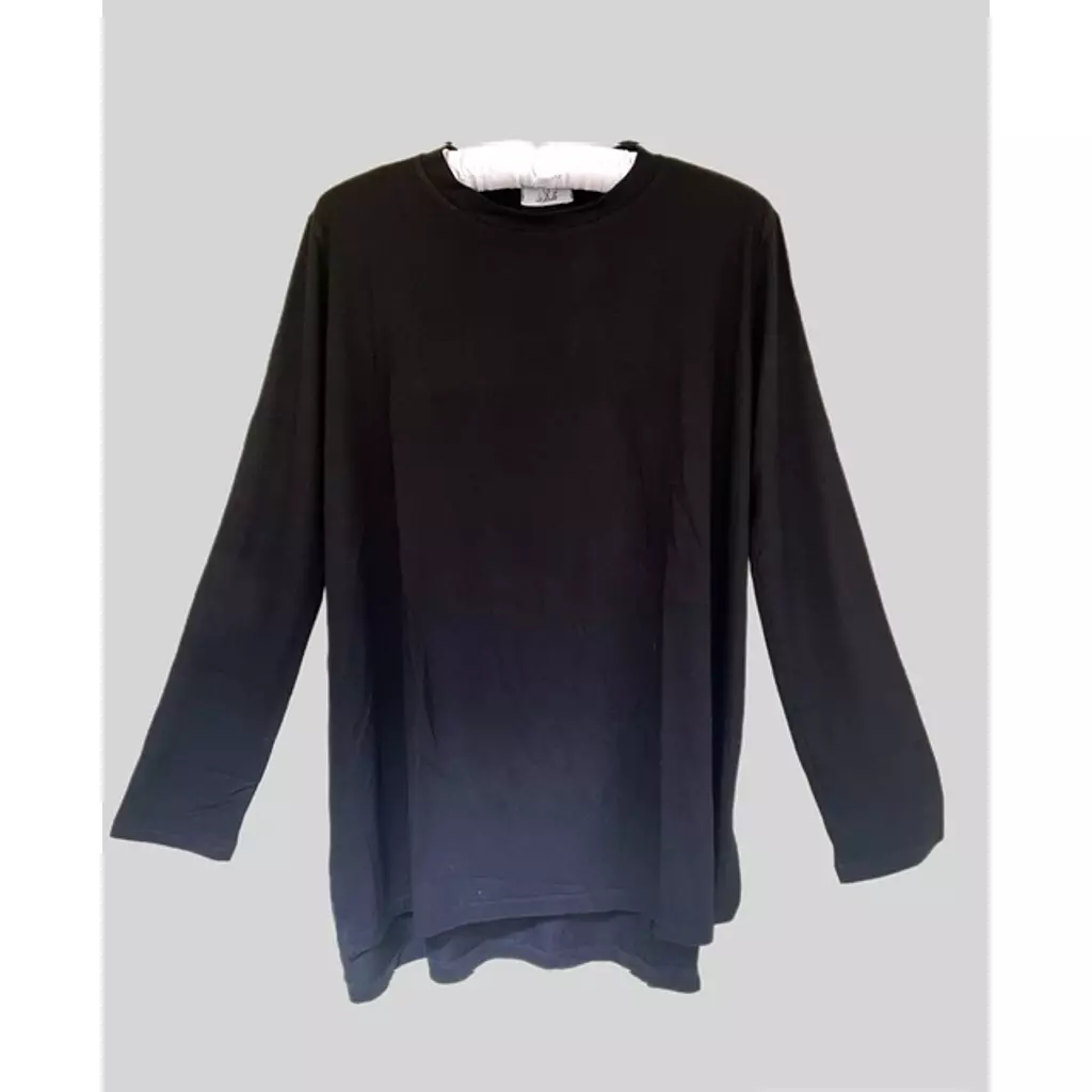 Black long sleeve basic top