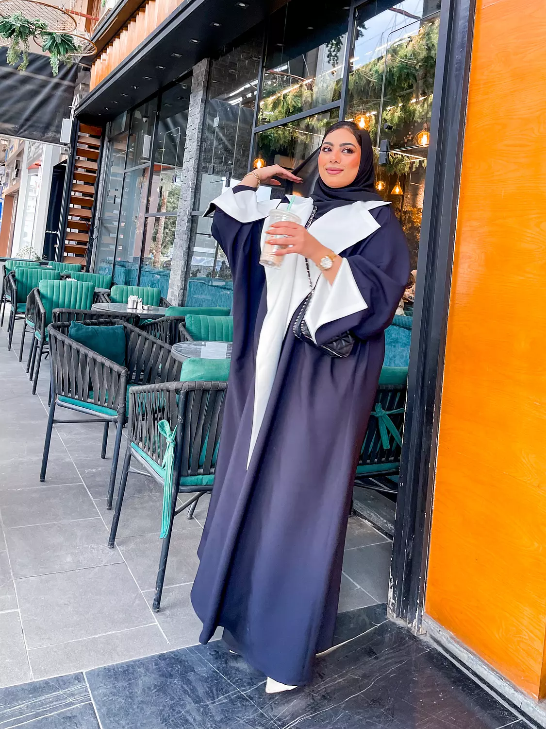 Black & white Blazer Kaftan 1