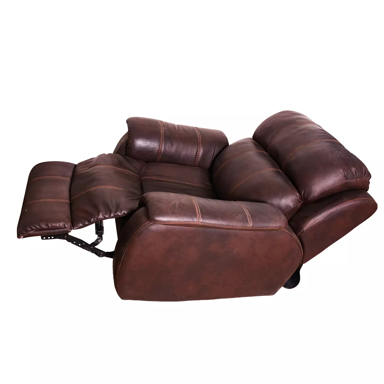 0100-21 Brown leather Lazy Boy chair-2nd-img