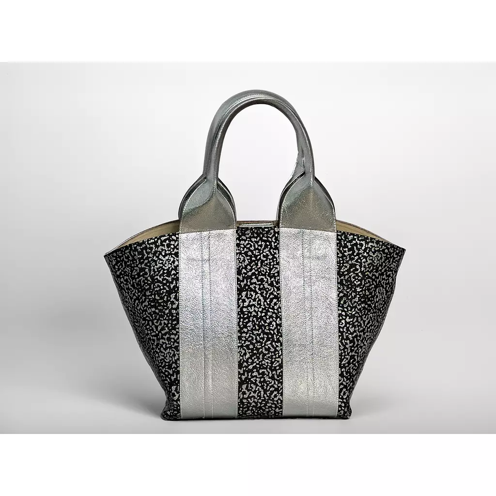 BLINGY Tote bag - Black jeans x Silver 