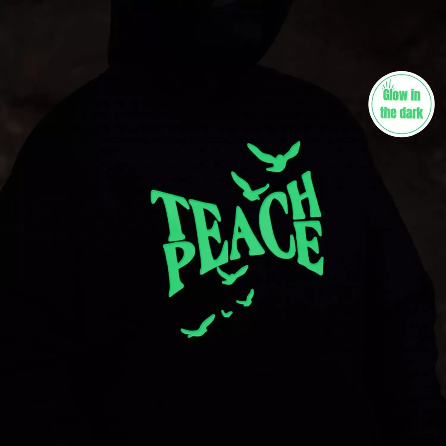 Teach Peace Glow In The Dark hover image