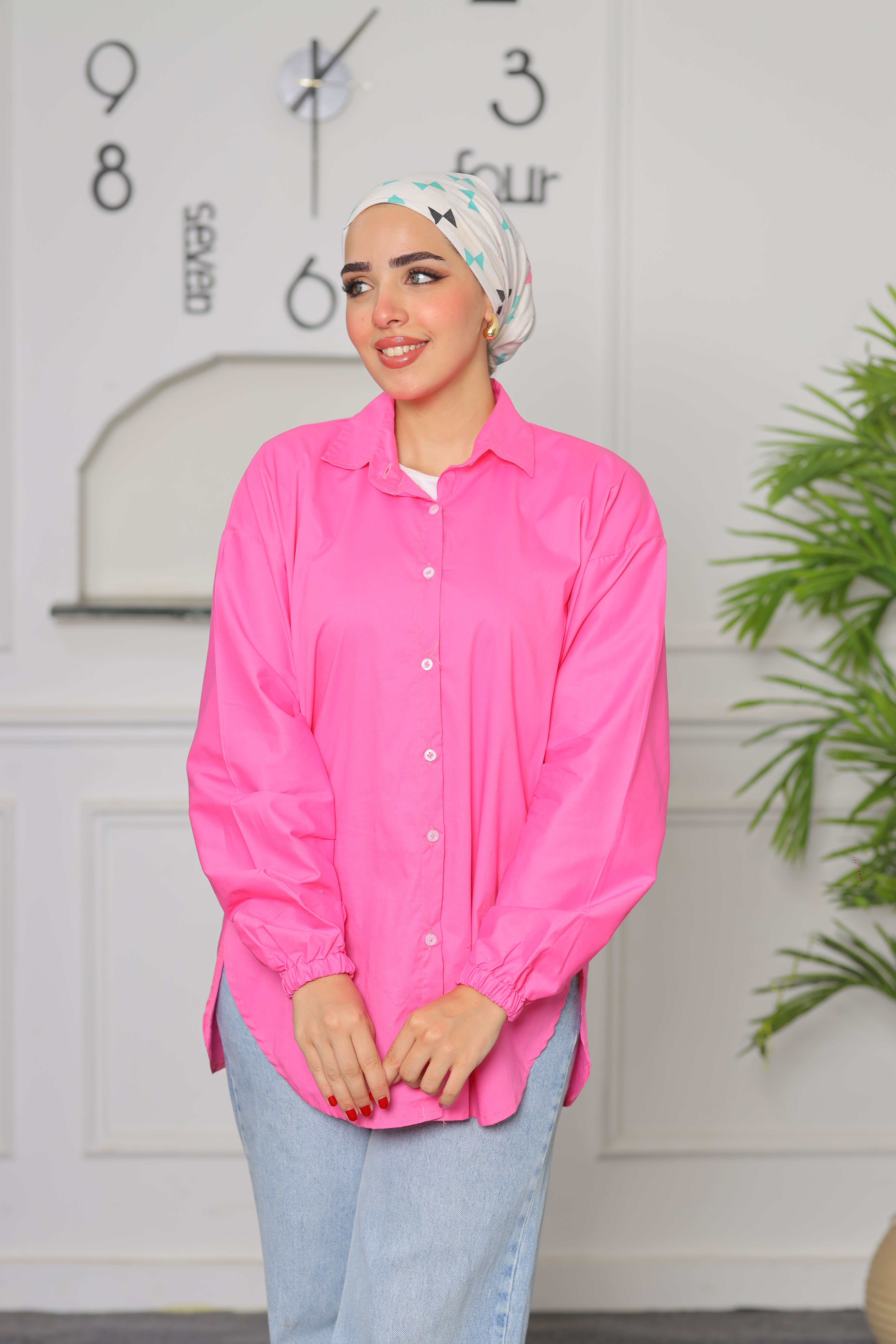 Pink poplin shirt 2