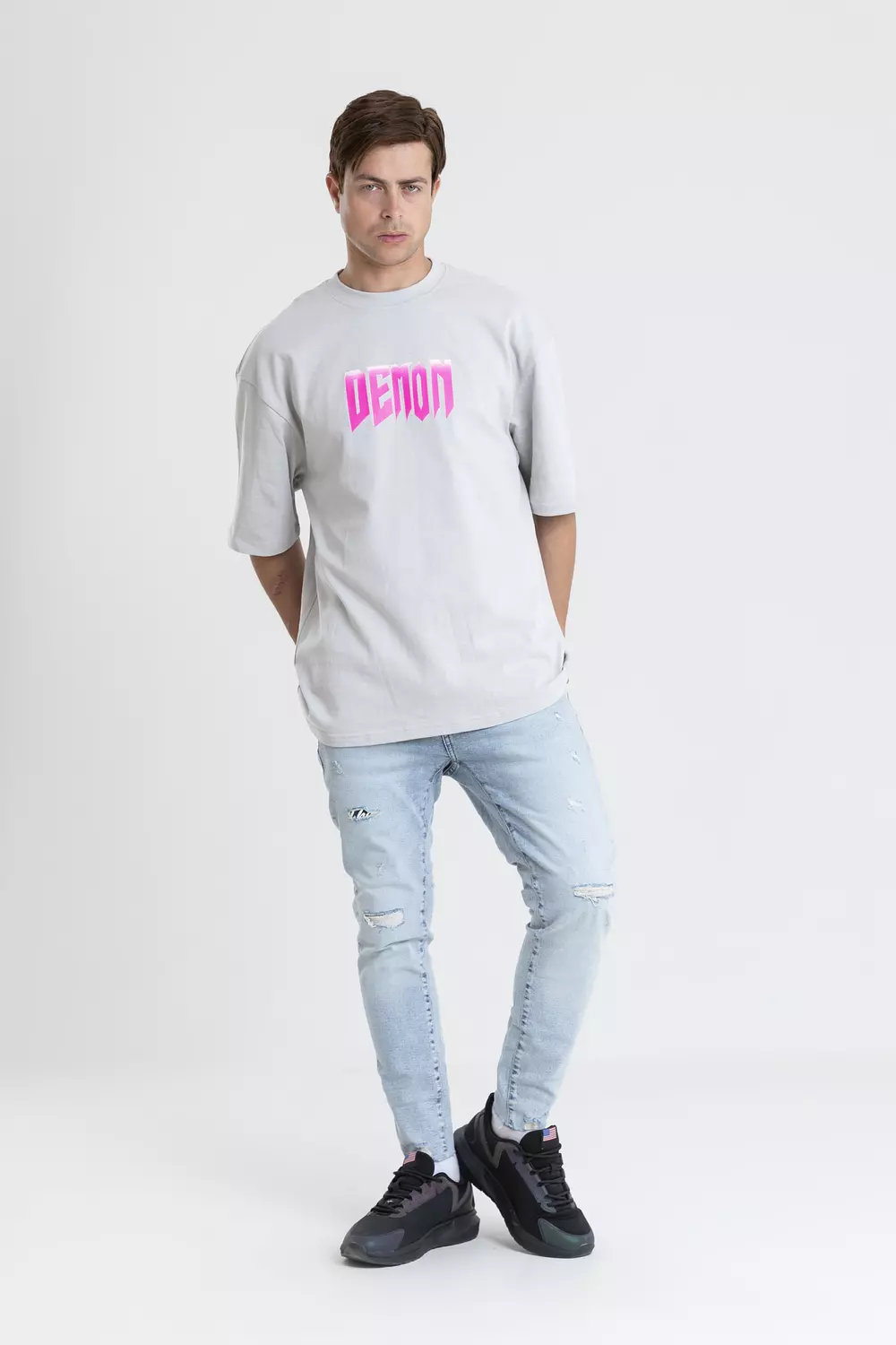 Oversized Printed Cotton T-Shirt 8