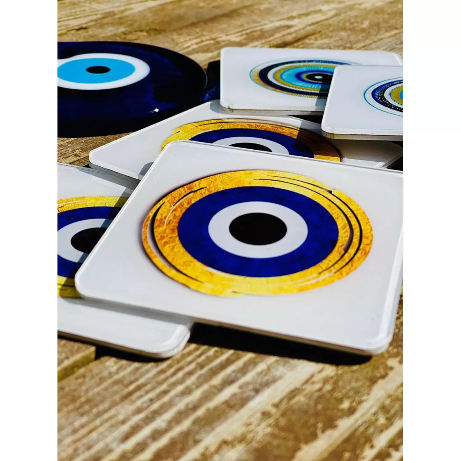 Turkish Eye Coaster Design 2