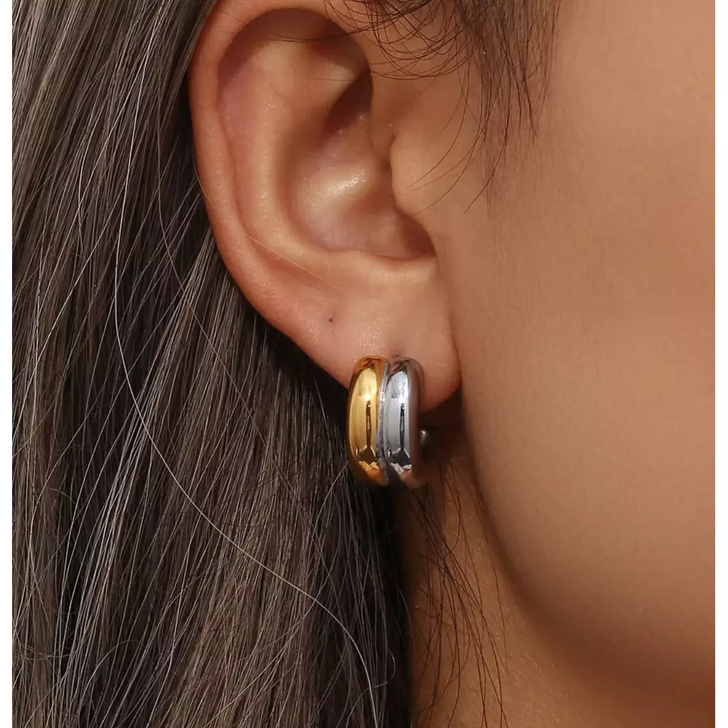 Double Rounded Earrings