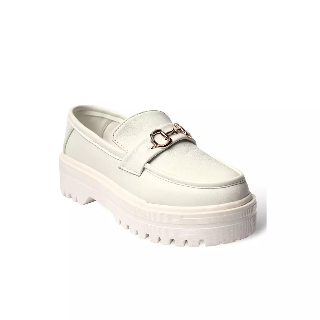 White Catena Loafers