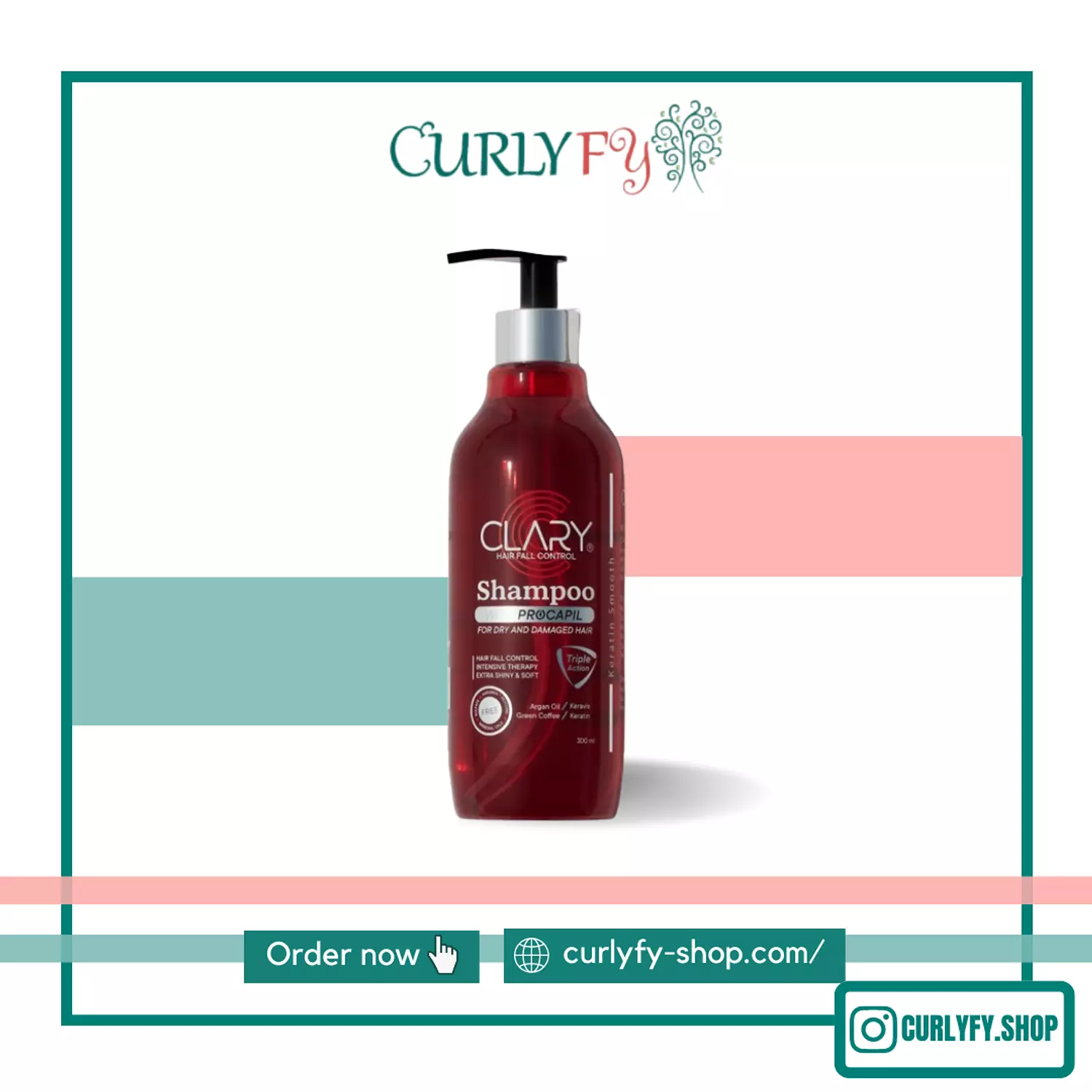 Clary shampoo 300ml hover image