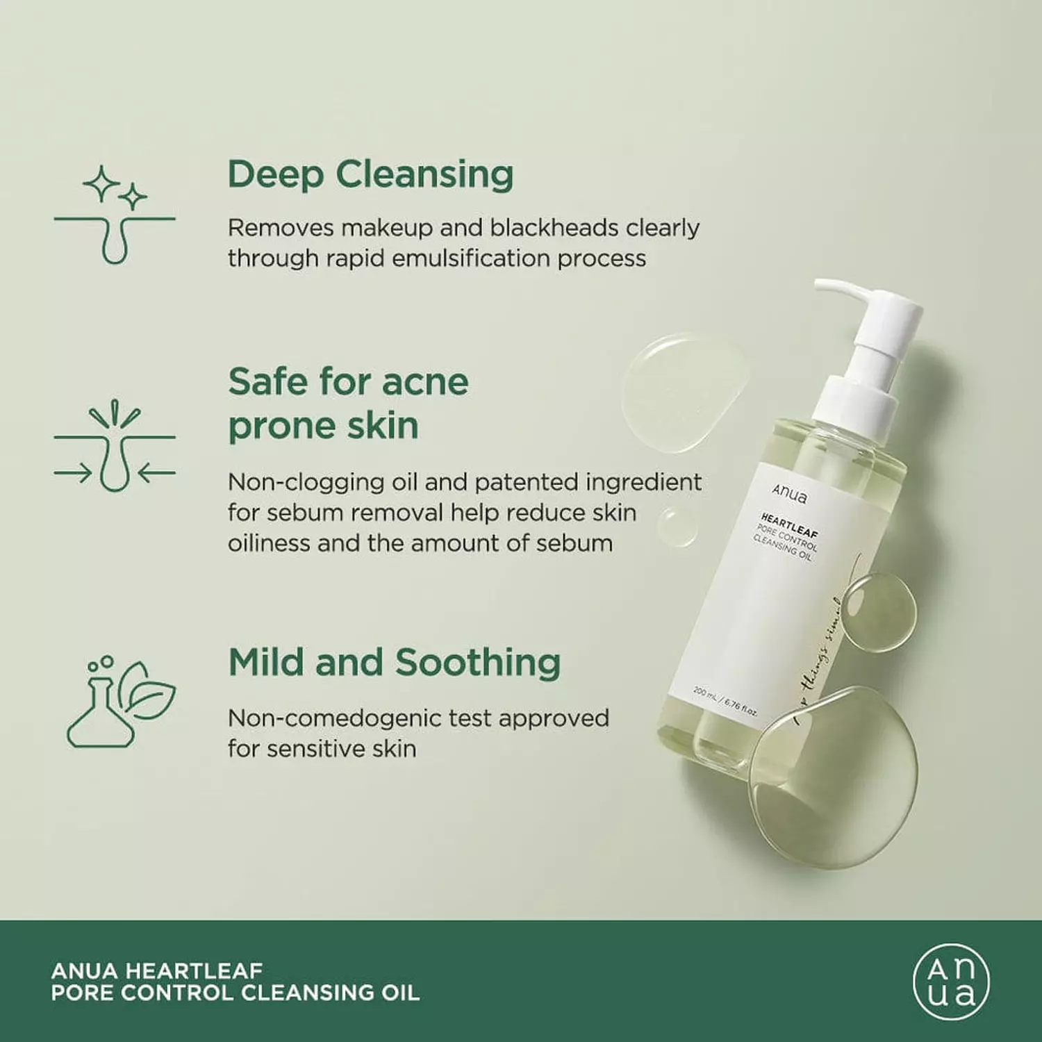 Anua Heartleaf Pore Control Cleansing Oil 1