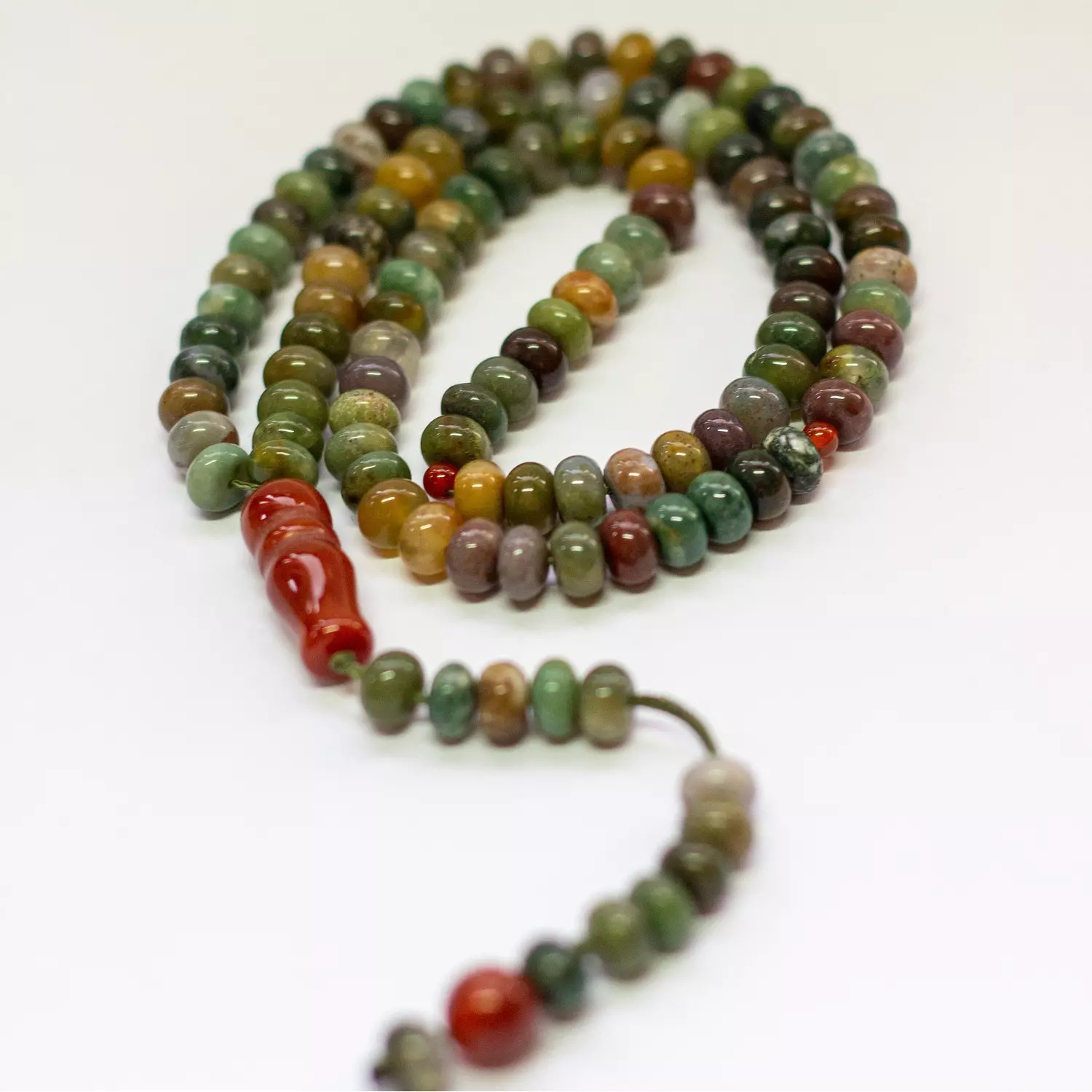 Moss Agate Rosary (100 Beads) hover image