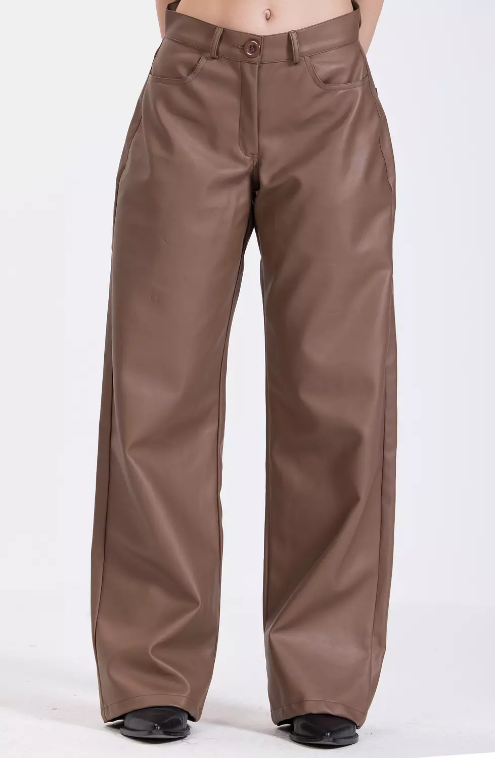 Mocha Leather Pants  1