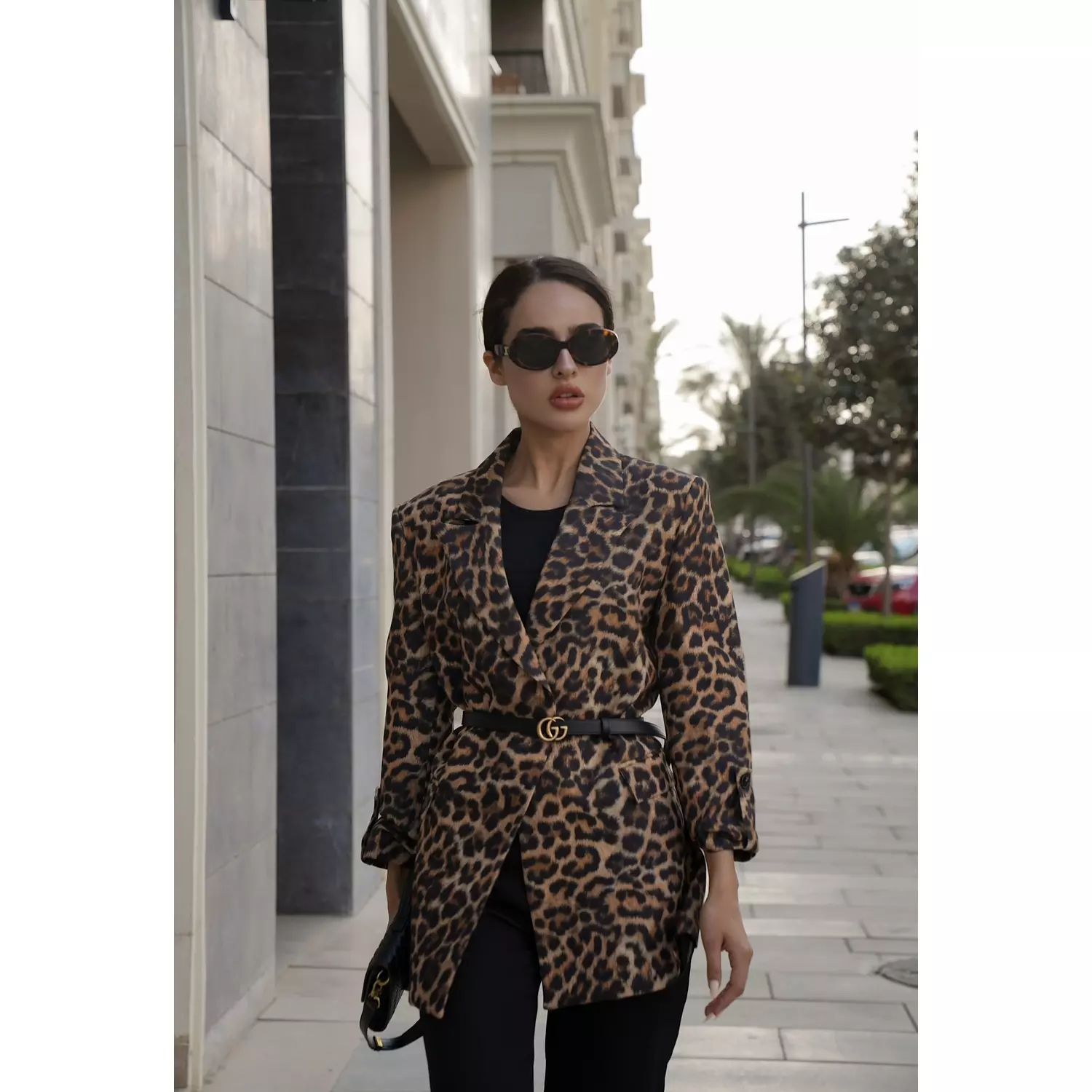 Leopard print blazer 0