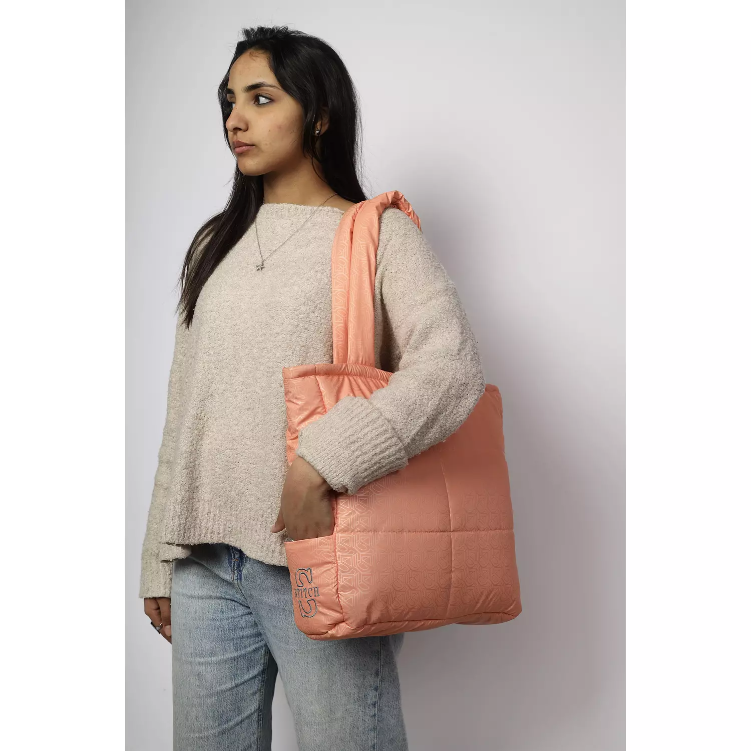 The Quilted Peach Tote bag 1