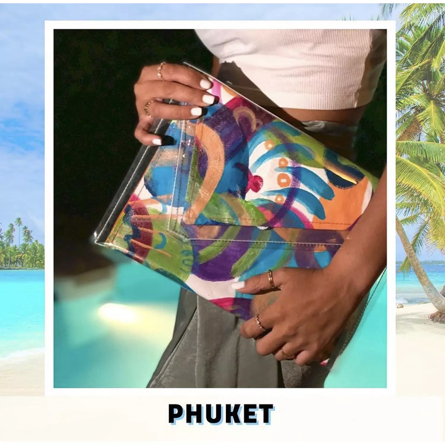 Phuket City Canvas Hand-Painted Piece in Plastic Envelope (by Order) 6