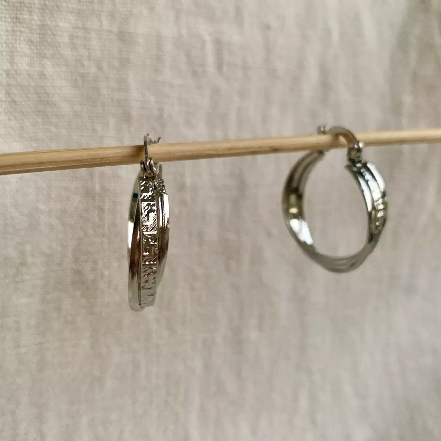 Triple Hoop Greek Earrings 2