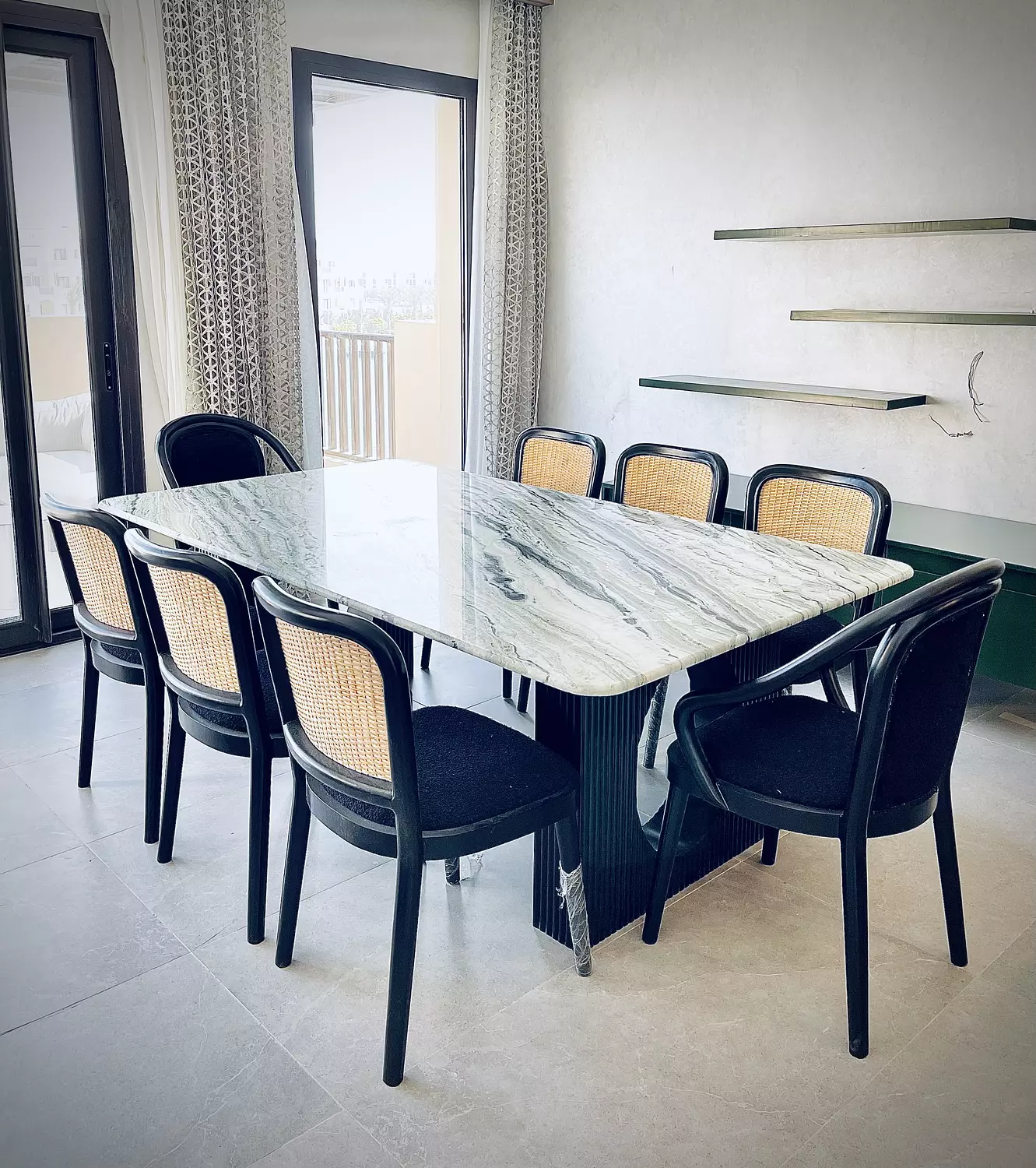 Dining Table with 8 Chairs hover image