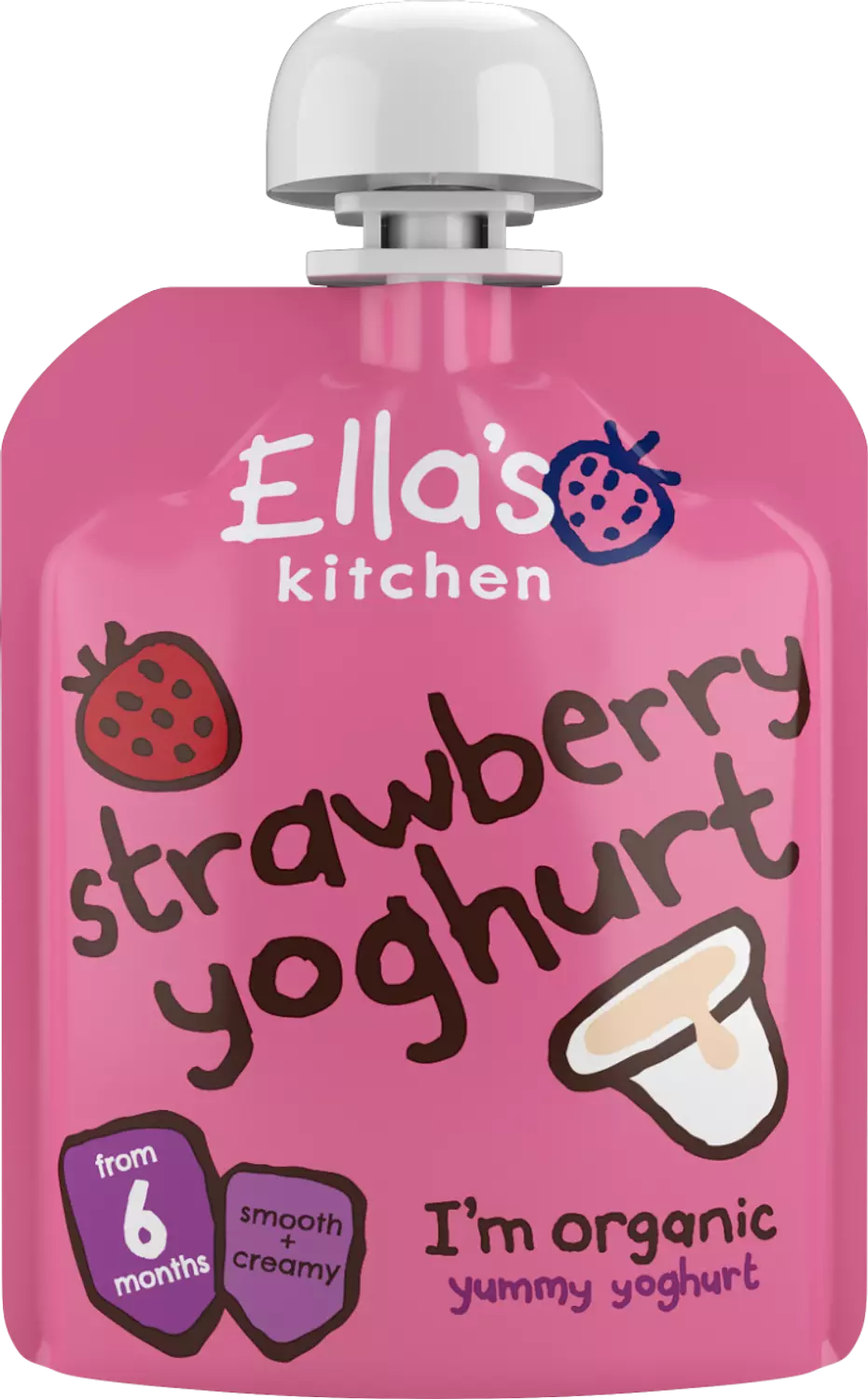 Ella's Kitchen - Strawberry Greek Yogurt - 90 grams 0