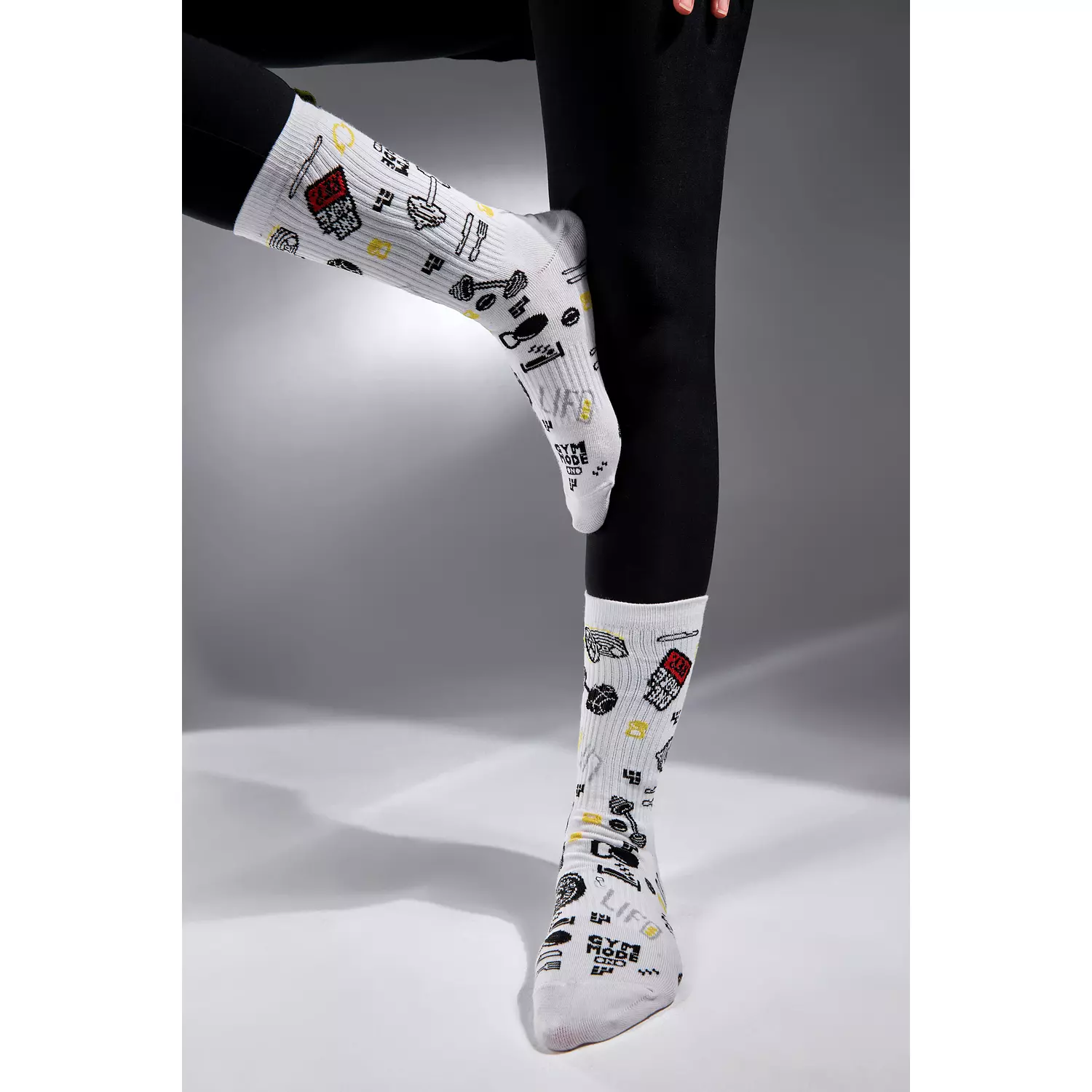 “EVERYDAY WORKOUT” SOCK IN WHITE hover image