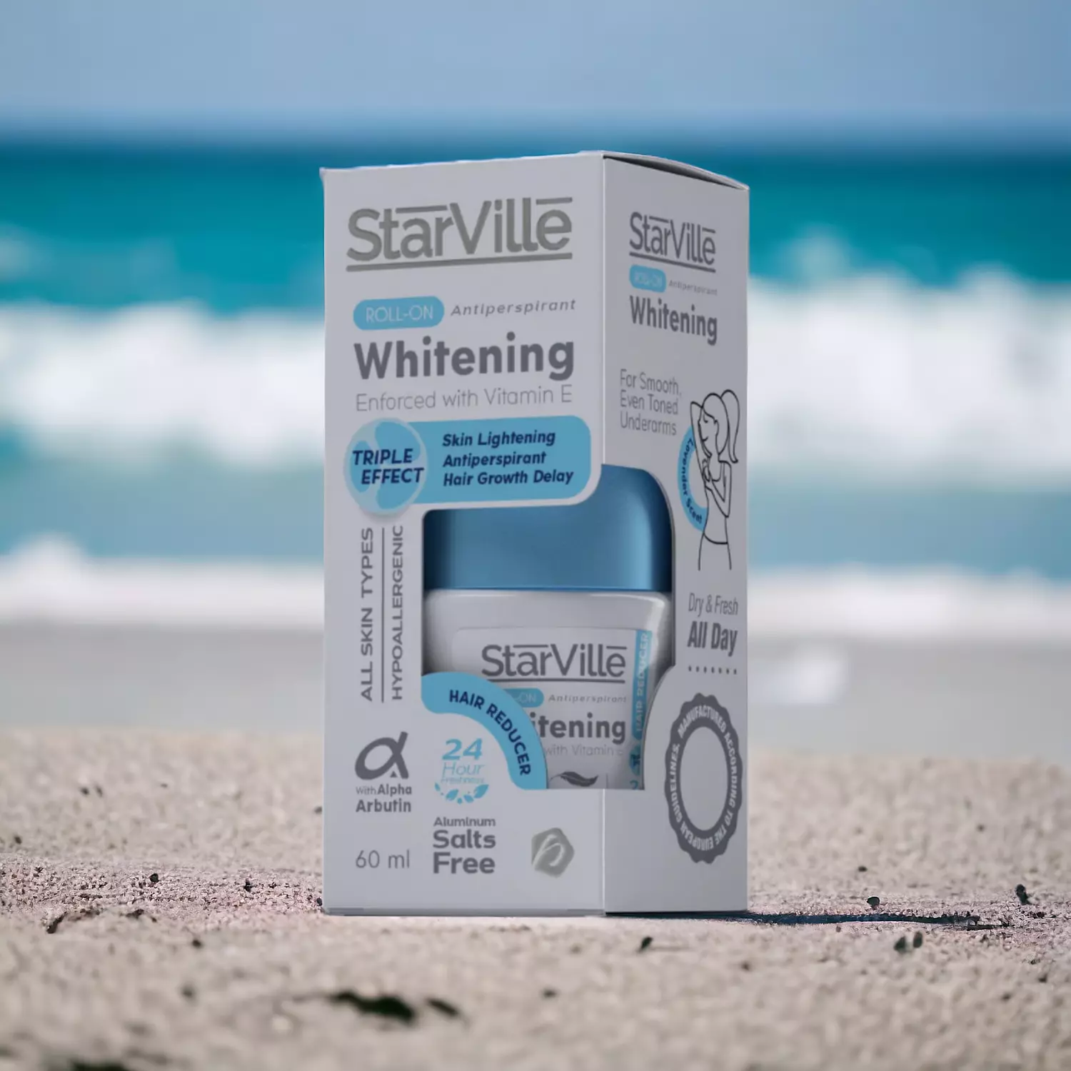 Starville Whitening Roll-On Hair Reducer - 60 ml hover image