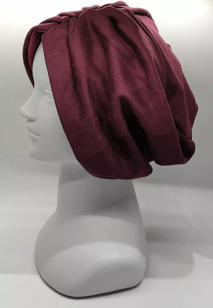 Turban-Suede-Cherry