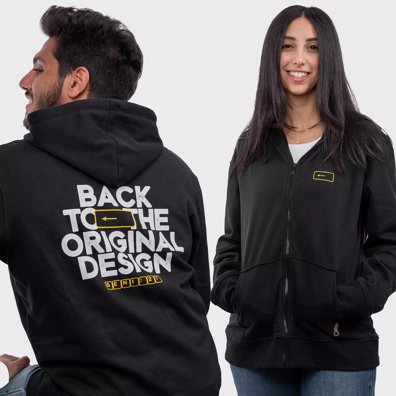 Back to the Original Design - Black Zip Up hover image