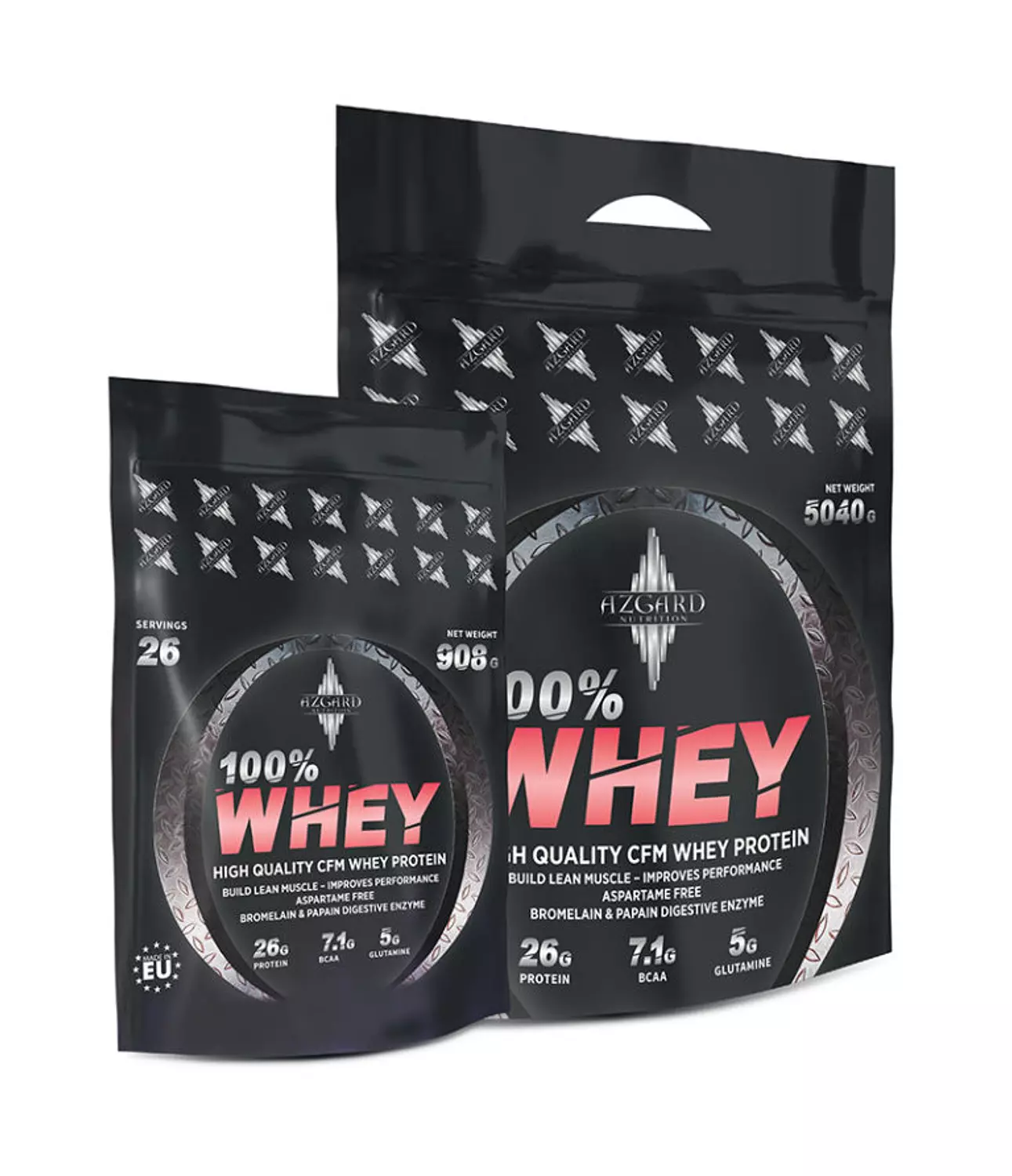  Azgard Nutrition whey protien 1kg hover image