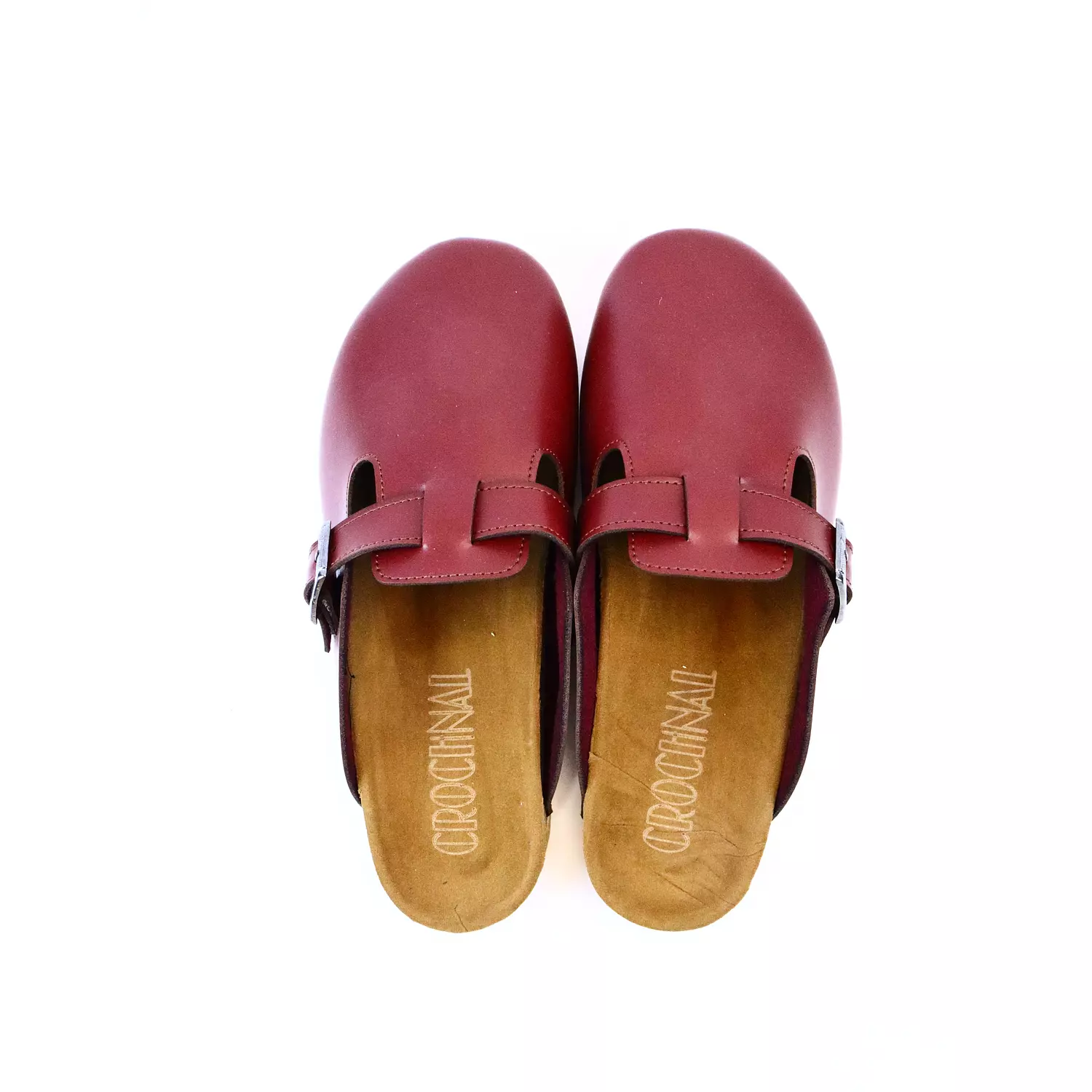 Leather clogs - Burgundy 3