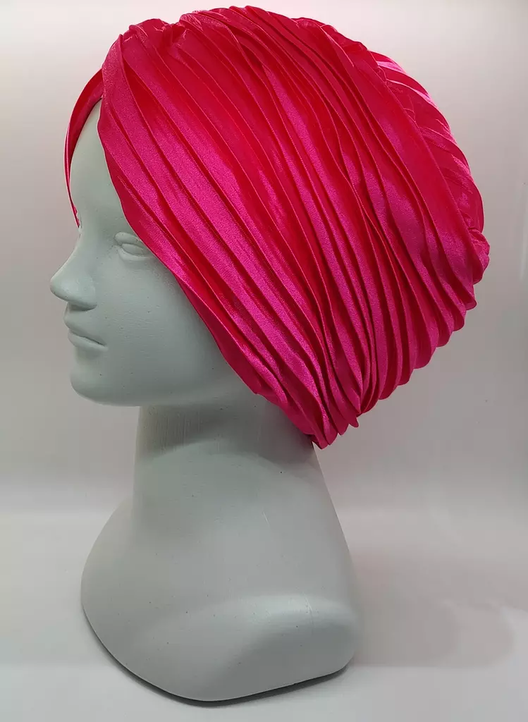 Turban-Pleated-SH-Fuschia