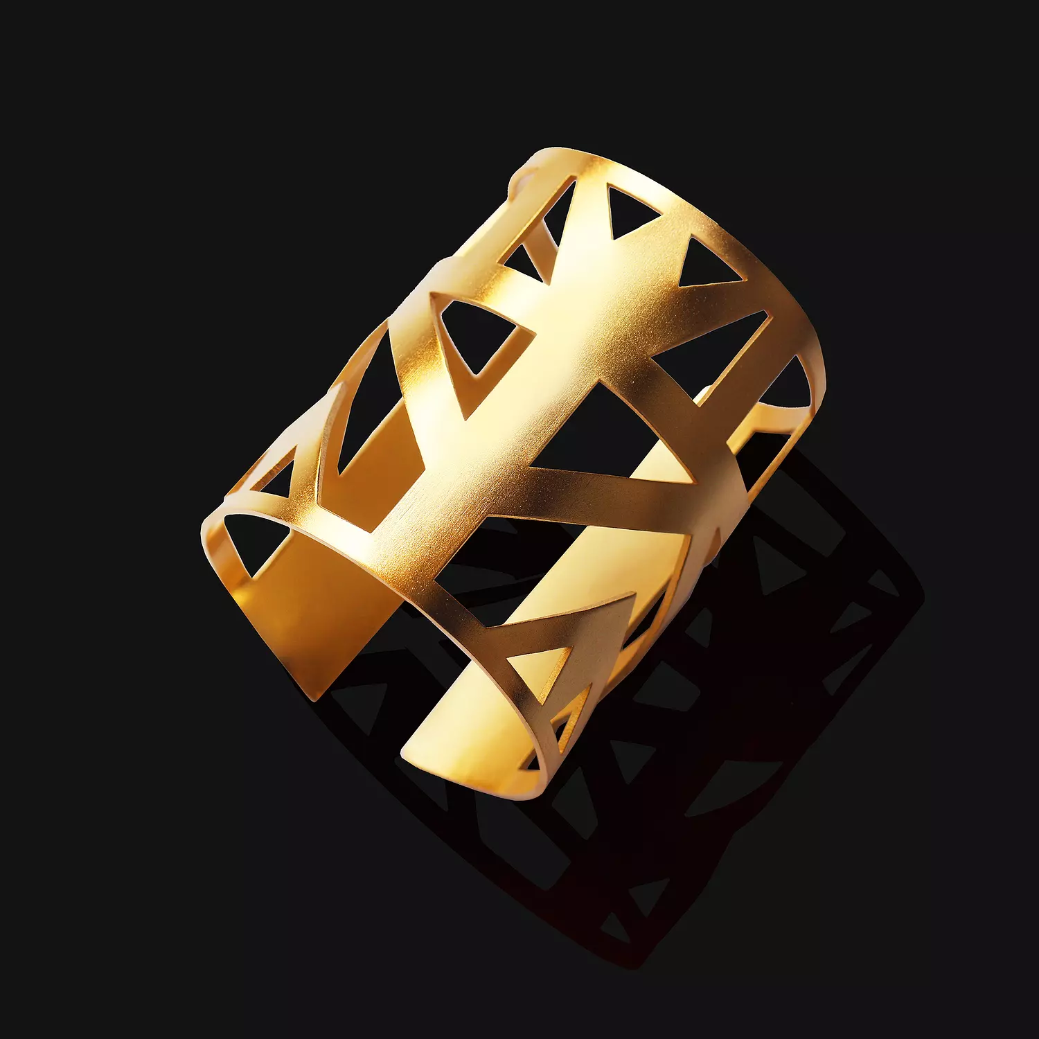 Lotus cuff bracelet hover image