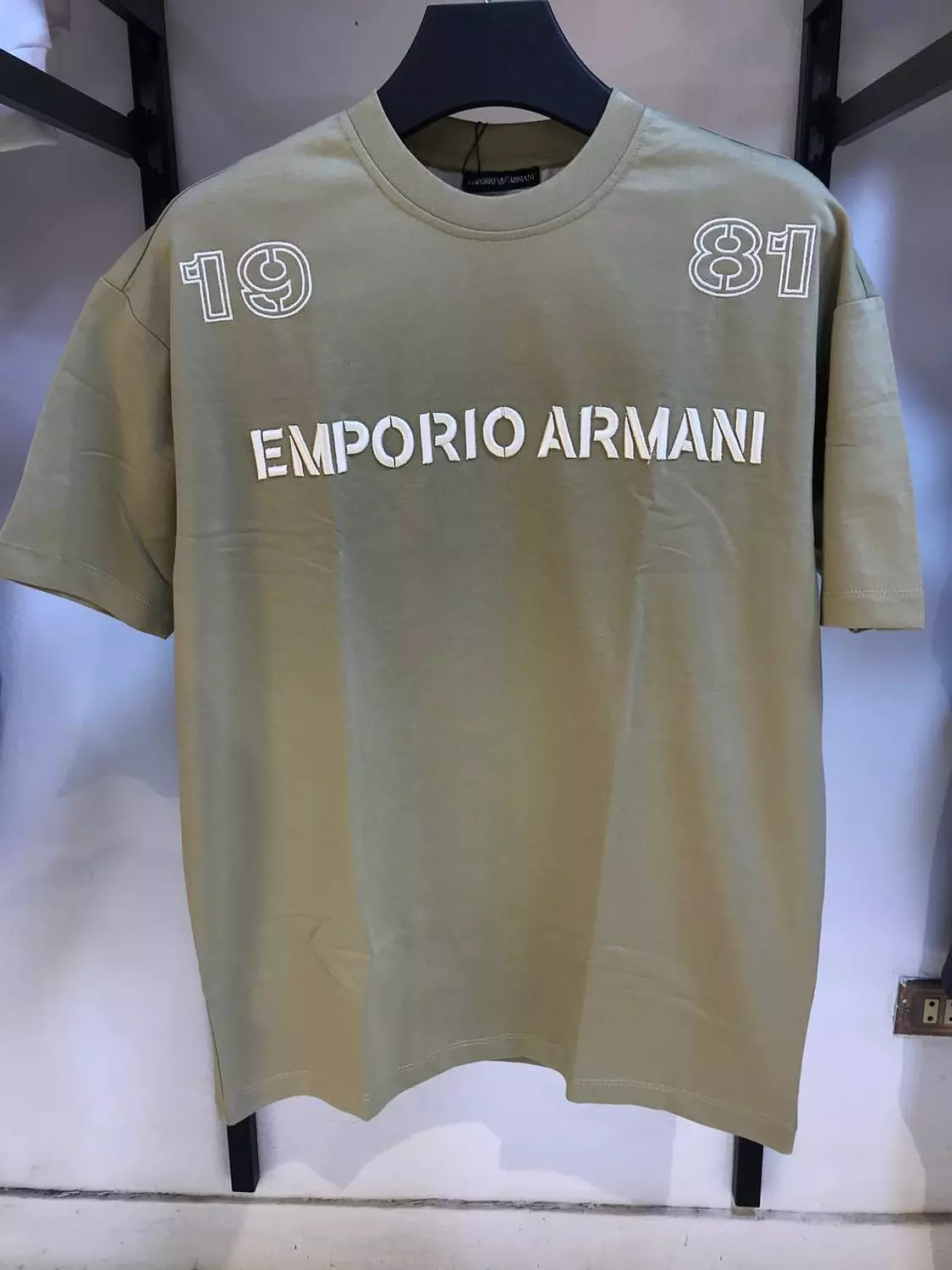 EMPORIO ARMANI OLIVE OVER-SIZED FIT 0