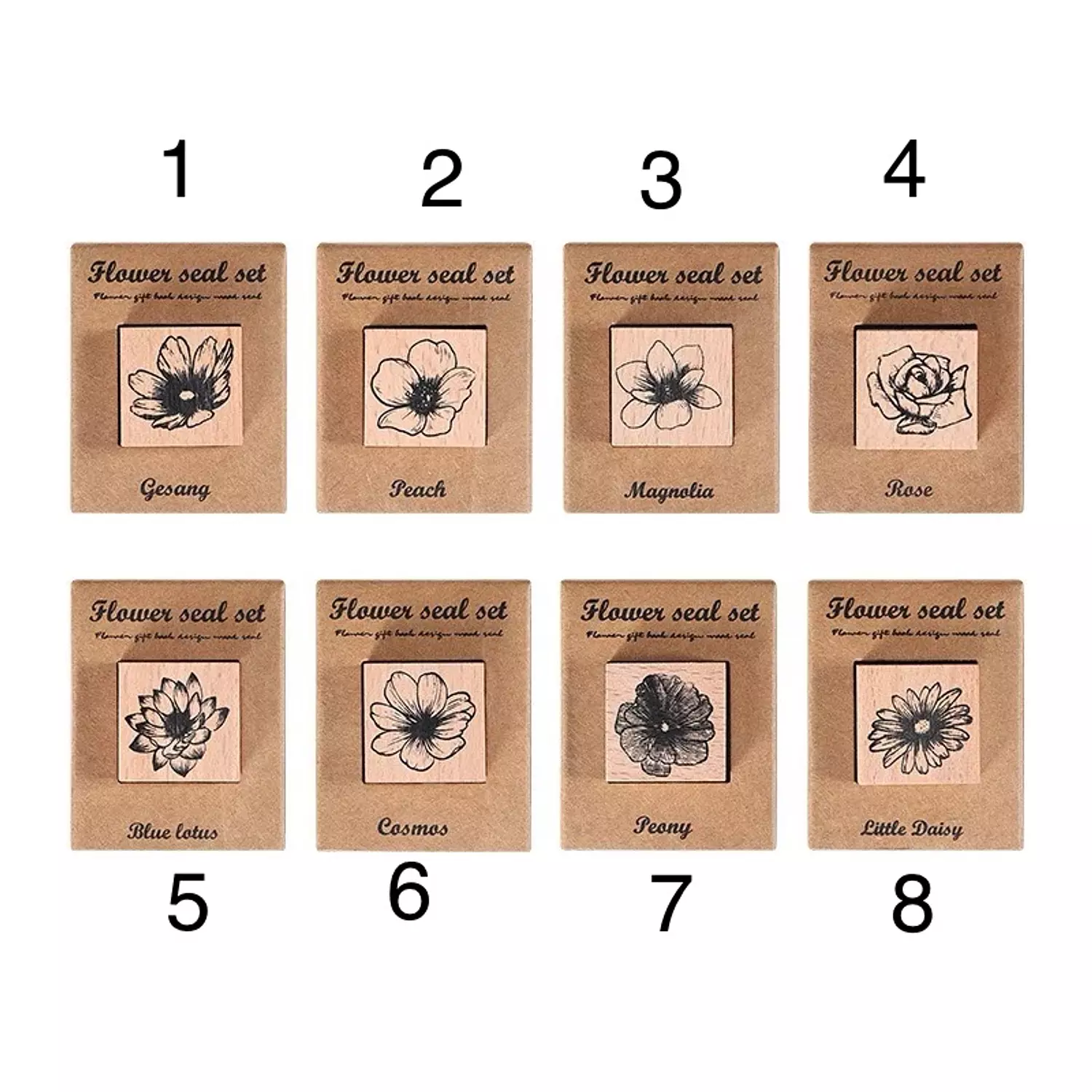 Floral Ink Stamps  5