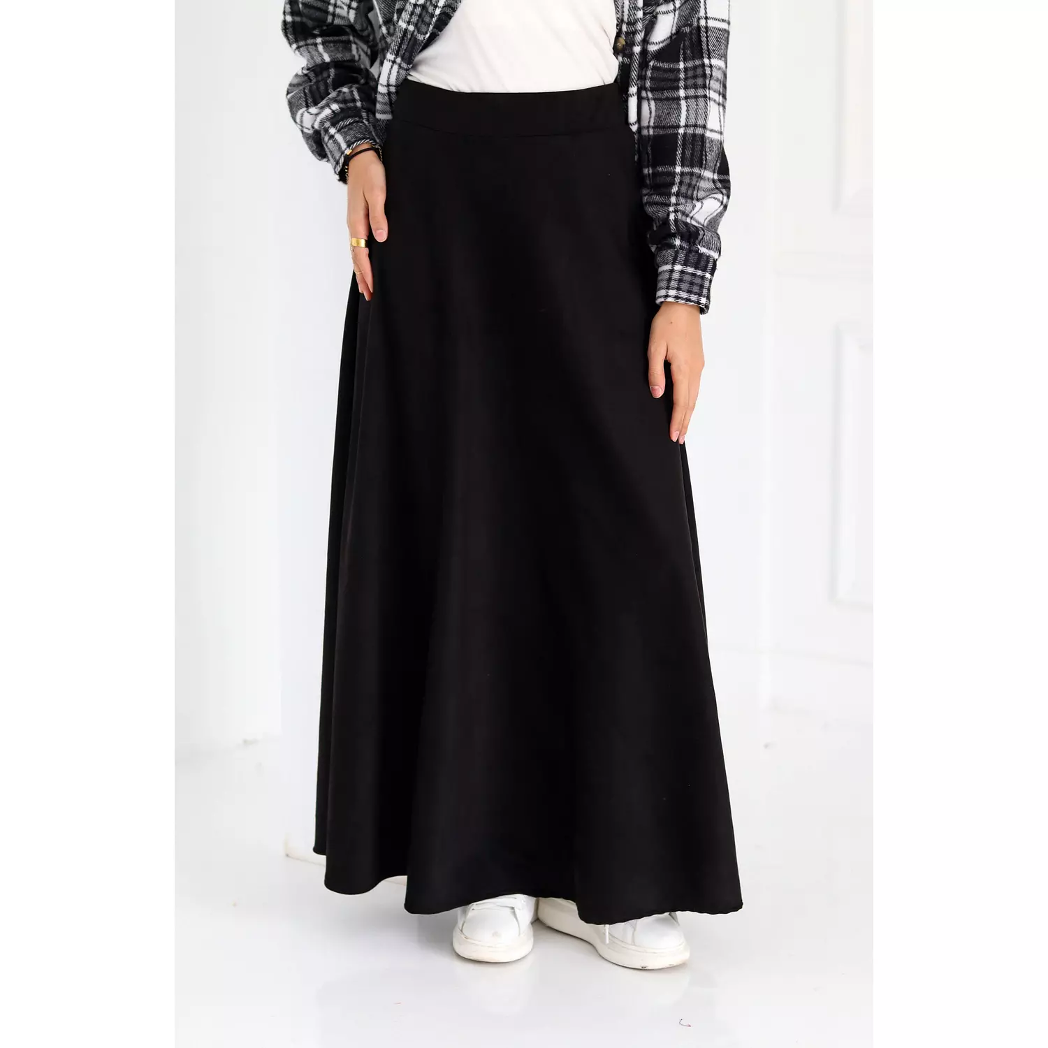 Black Suede Skirt hover image