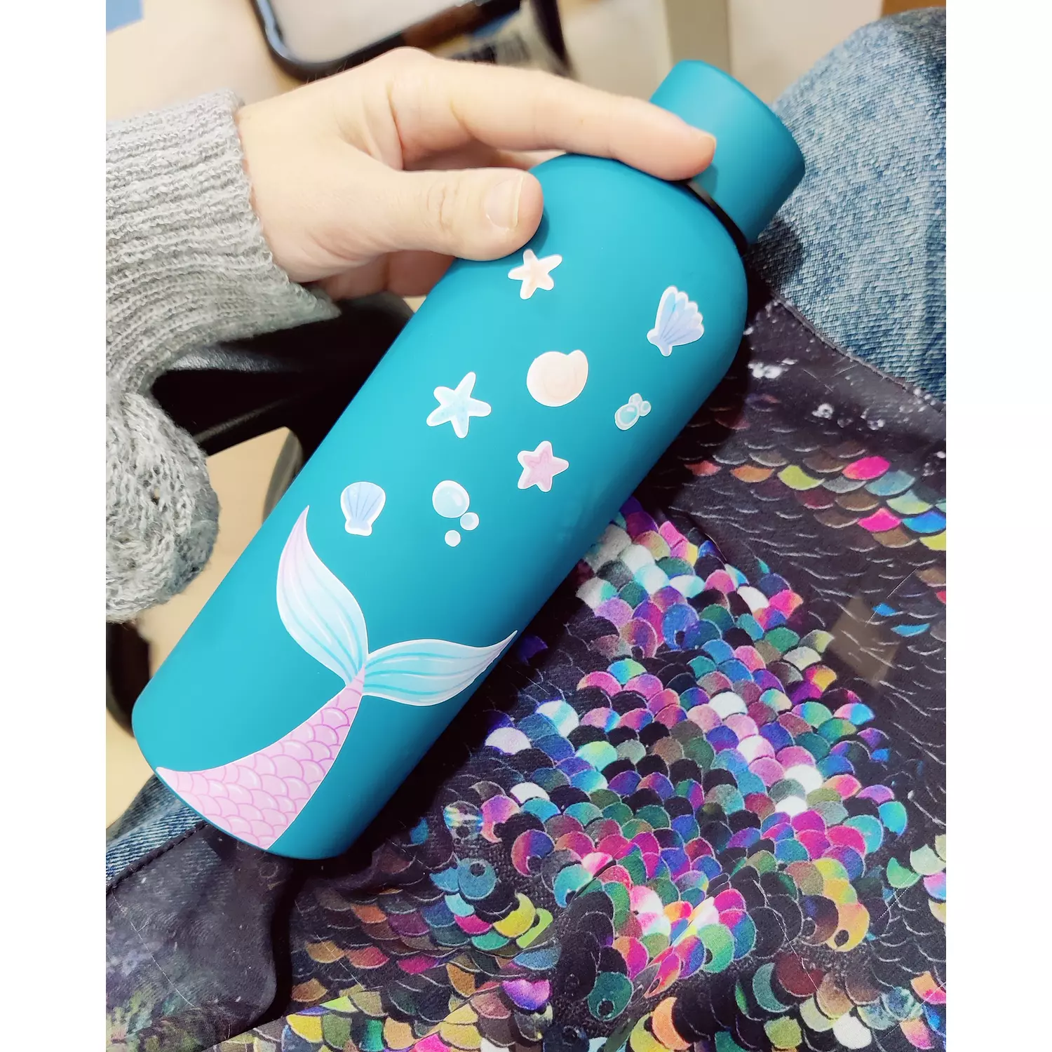 Teal Sippy with a Sticky   hover image