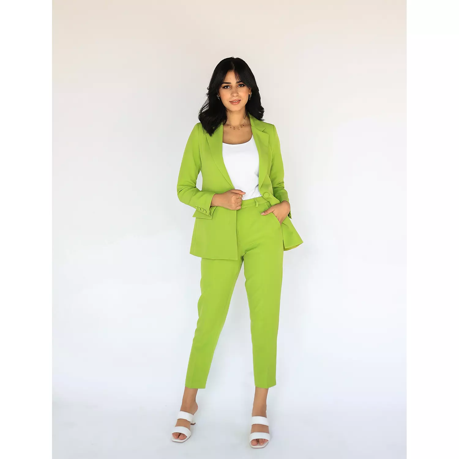 Green Apple Slim Pants 2