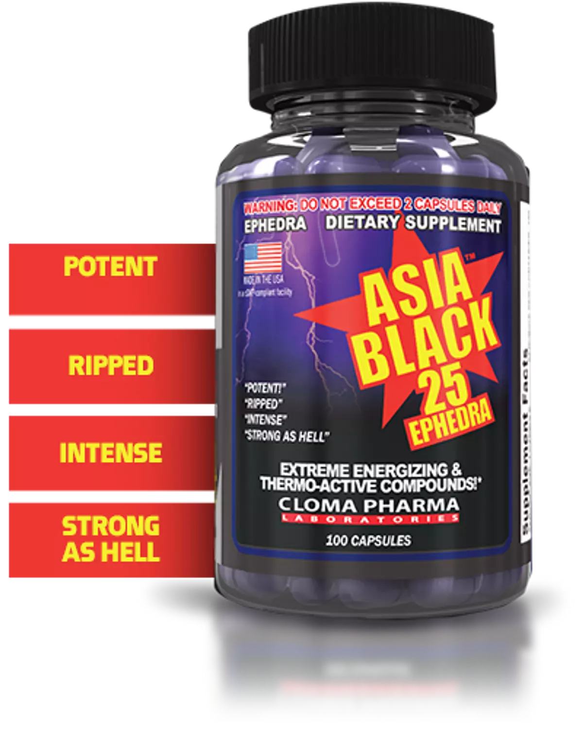 CLOMA PHARMA ASIA BLACK 100 Capsules hover image