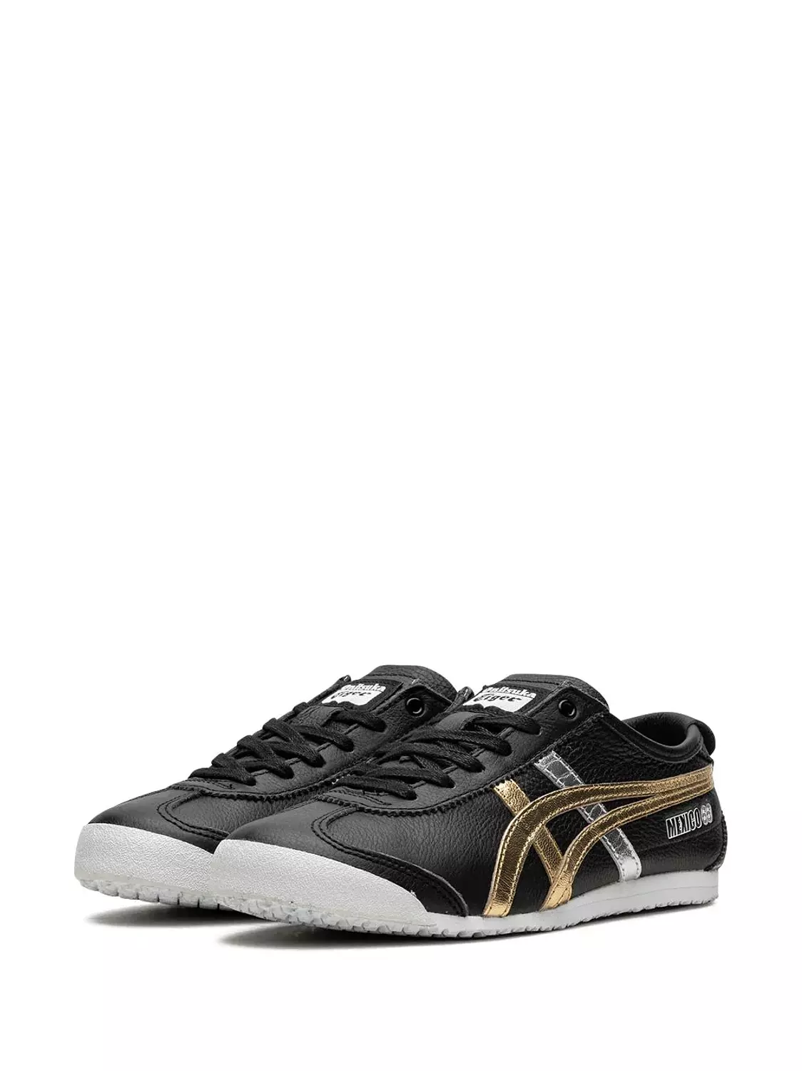 Onitsuka Tiger Mexico 66 "Black Gold Silver" sneakers 1