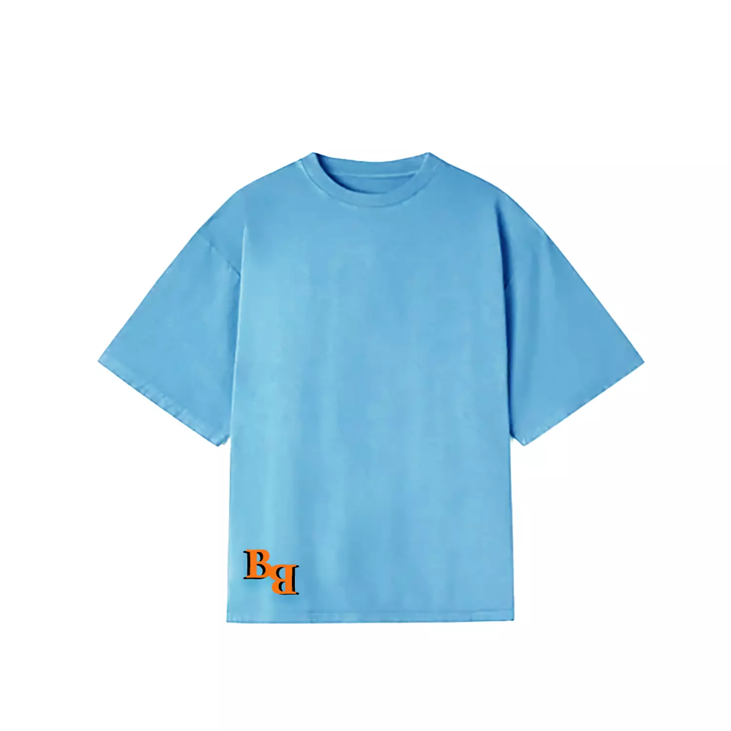 Unisex Printed Baby Blue Tshirt 0