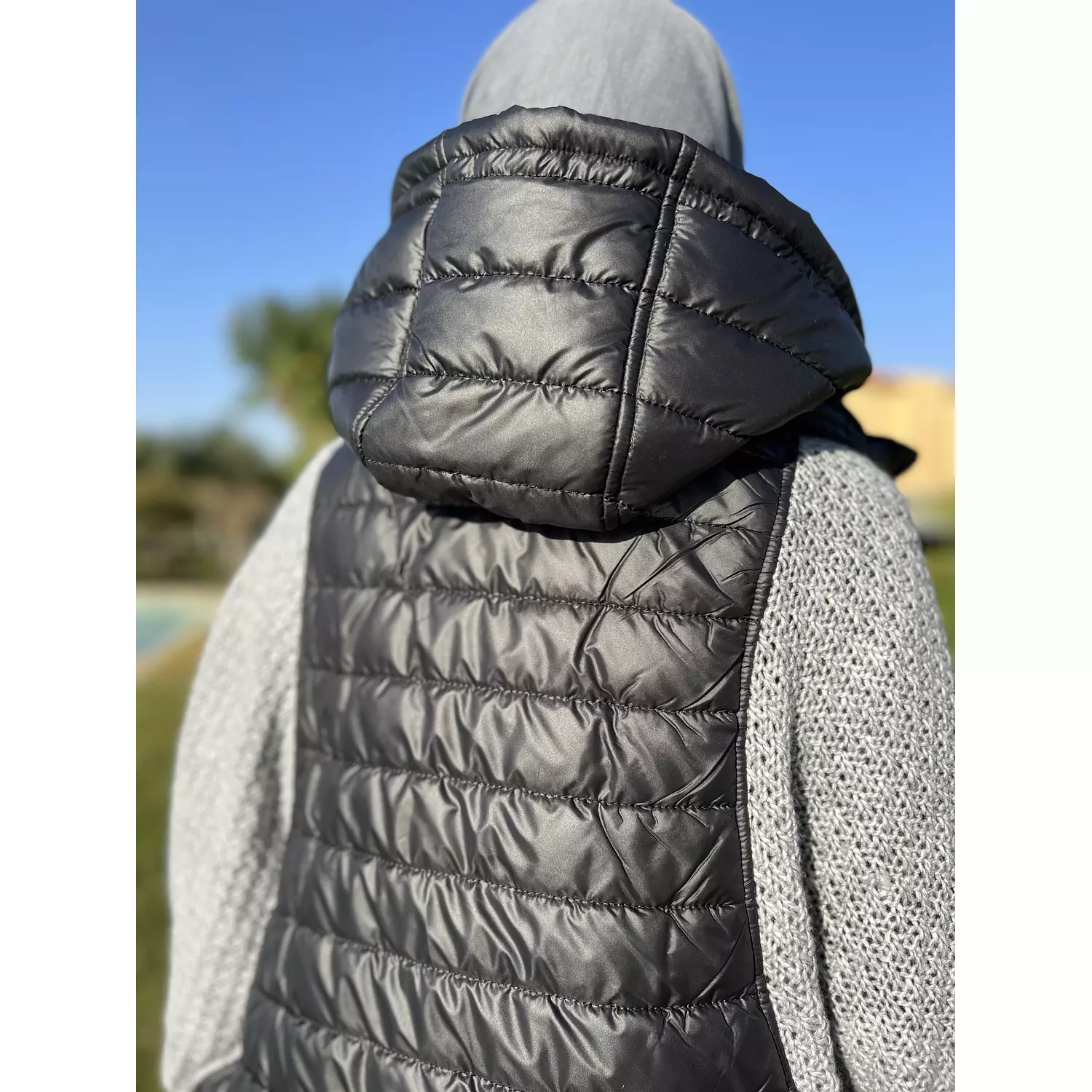 Black/ Grey puffy jacket 5