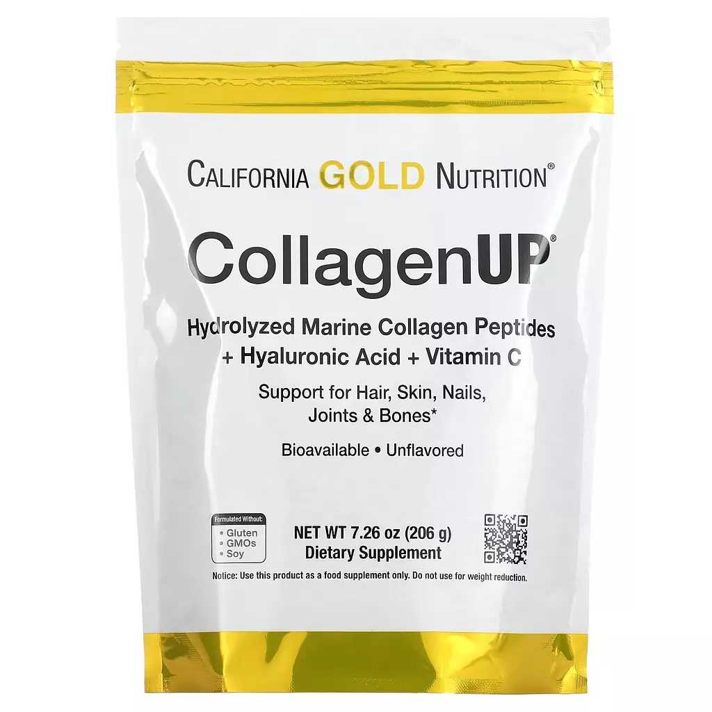 CollagenUP, Hydrolyzed Marine Collagen Peptides with Hyaluronic Acid and Vitamin C, Unflavored, (206 g)