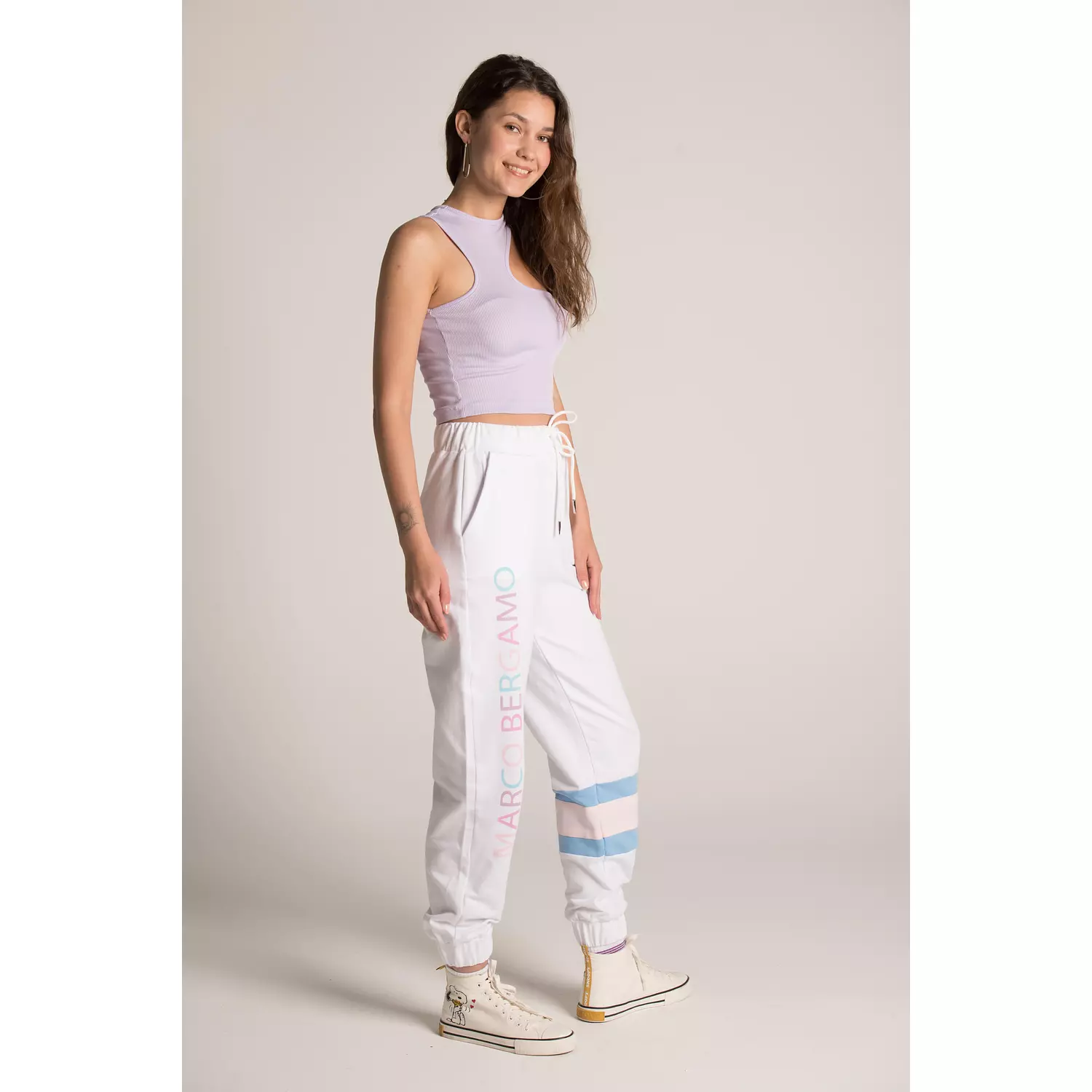 ELASTIC WAIST PRINTED PANTS 3