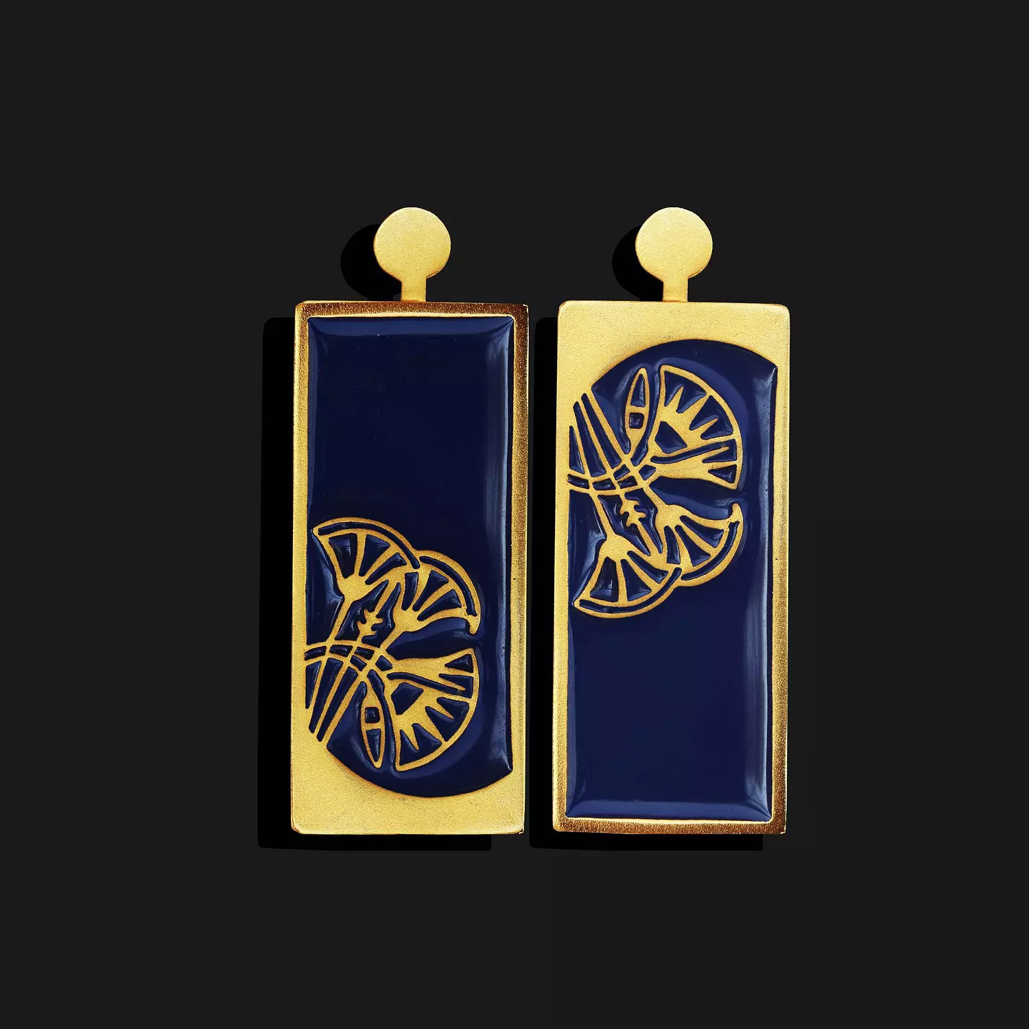 Lotus royal earrings hover image