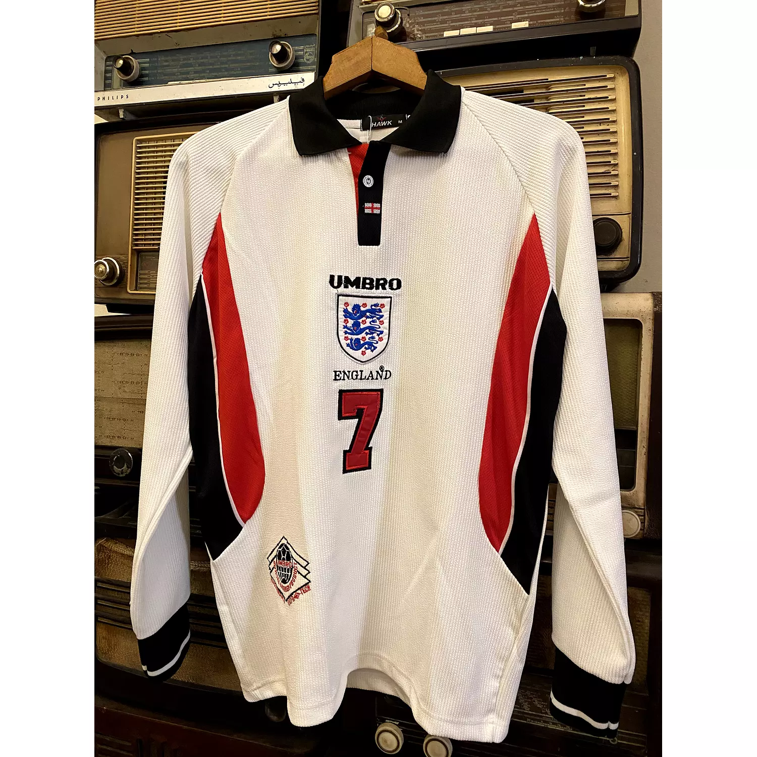 England 1998 Home Jersey - Long Sleeve hover image