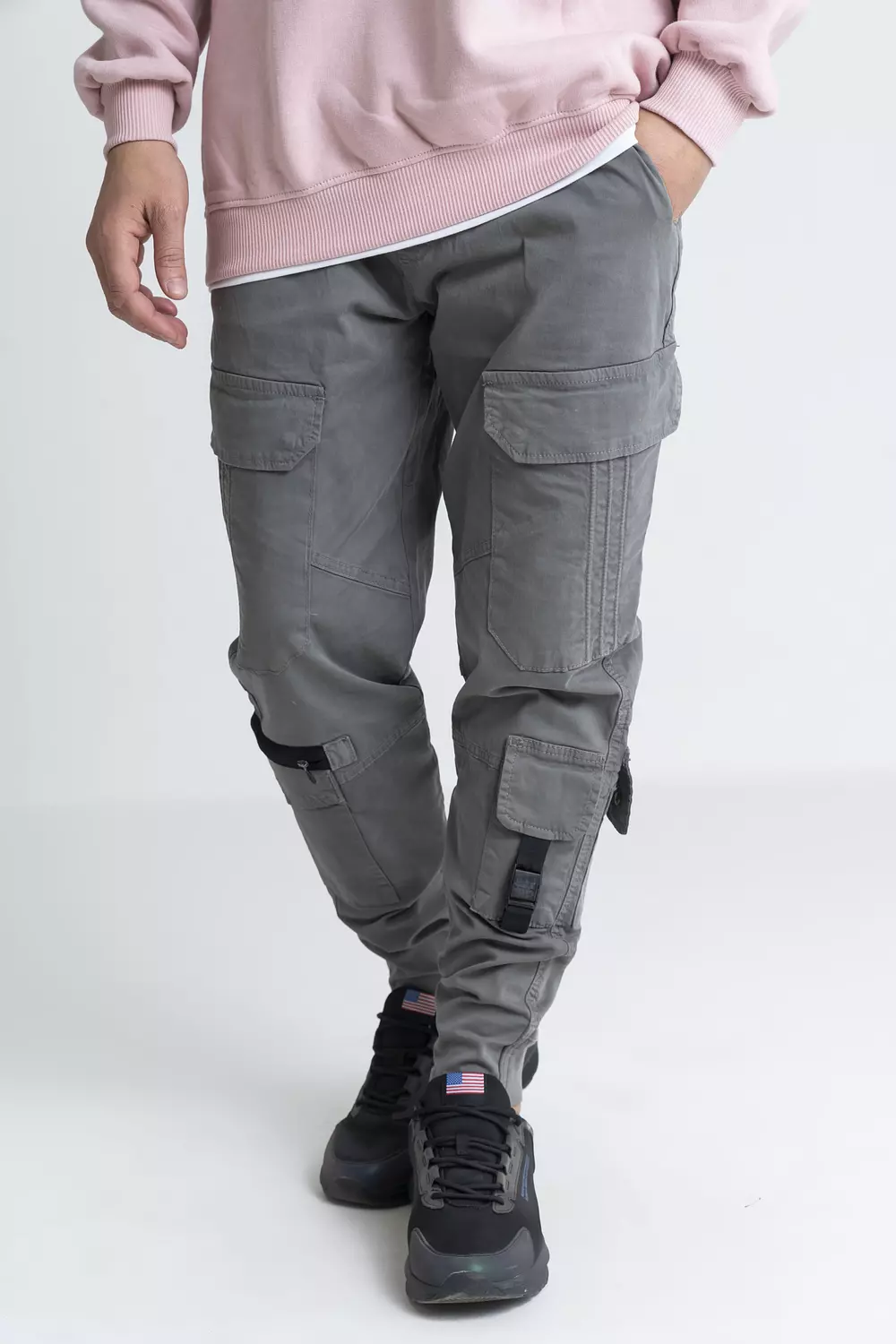 Multi Pocket Cargo Gabardine Pants 13