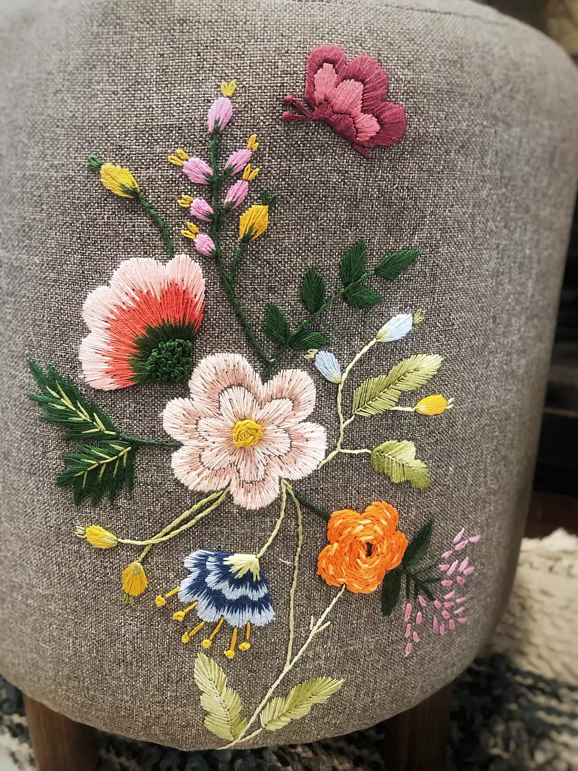 Floral Fantasy Ottoman 6