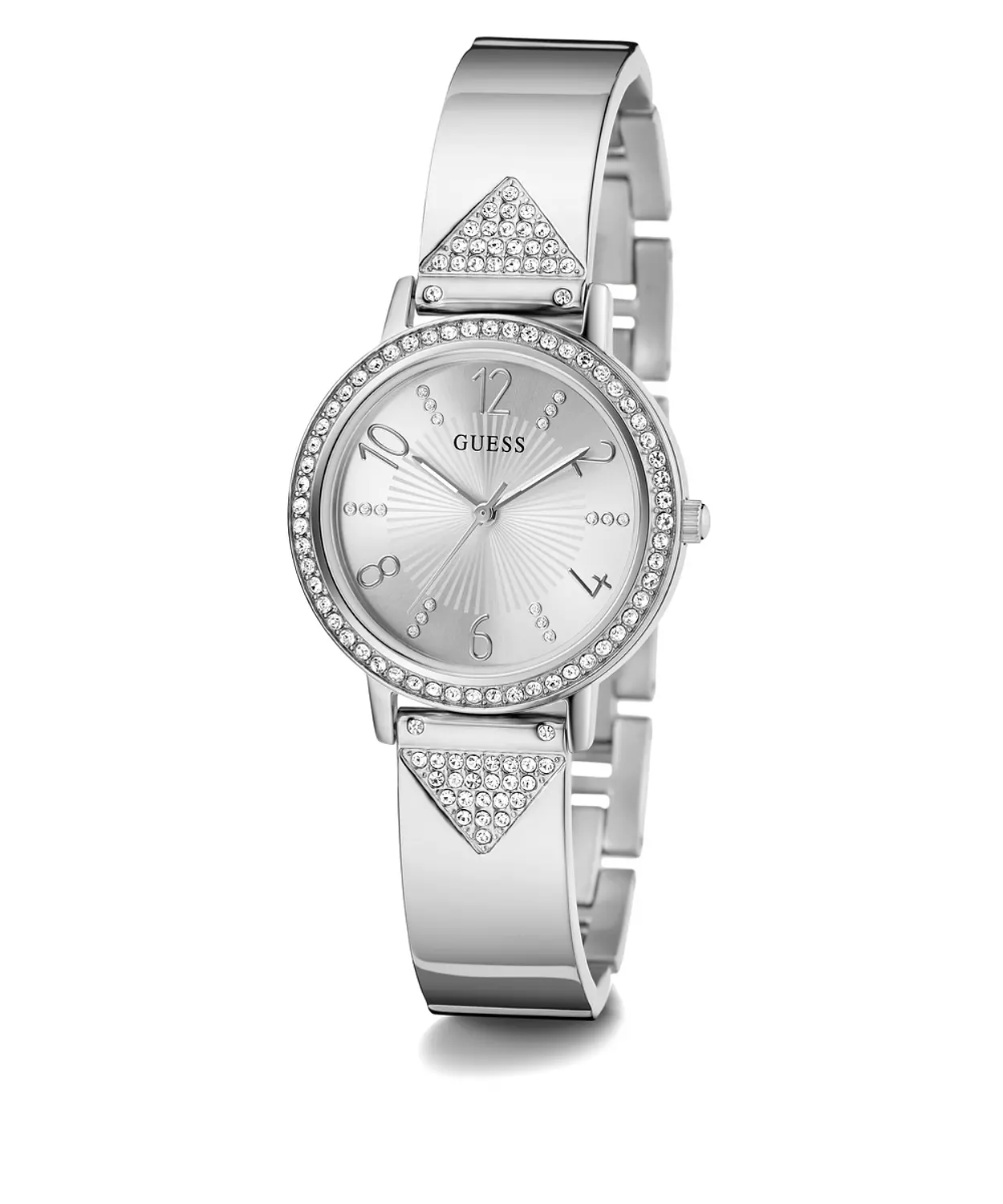 GUESS GW0474L1 ANALOG WATCH For Women Round Shape Silver Stainless Steel Polished Bracelet 2