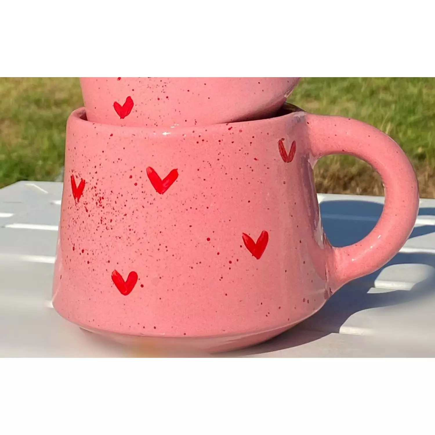 Pink Hearts mug hover image