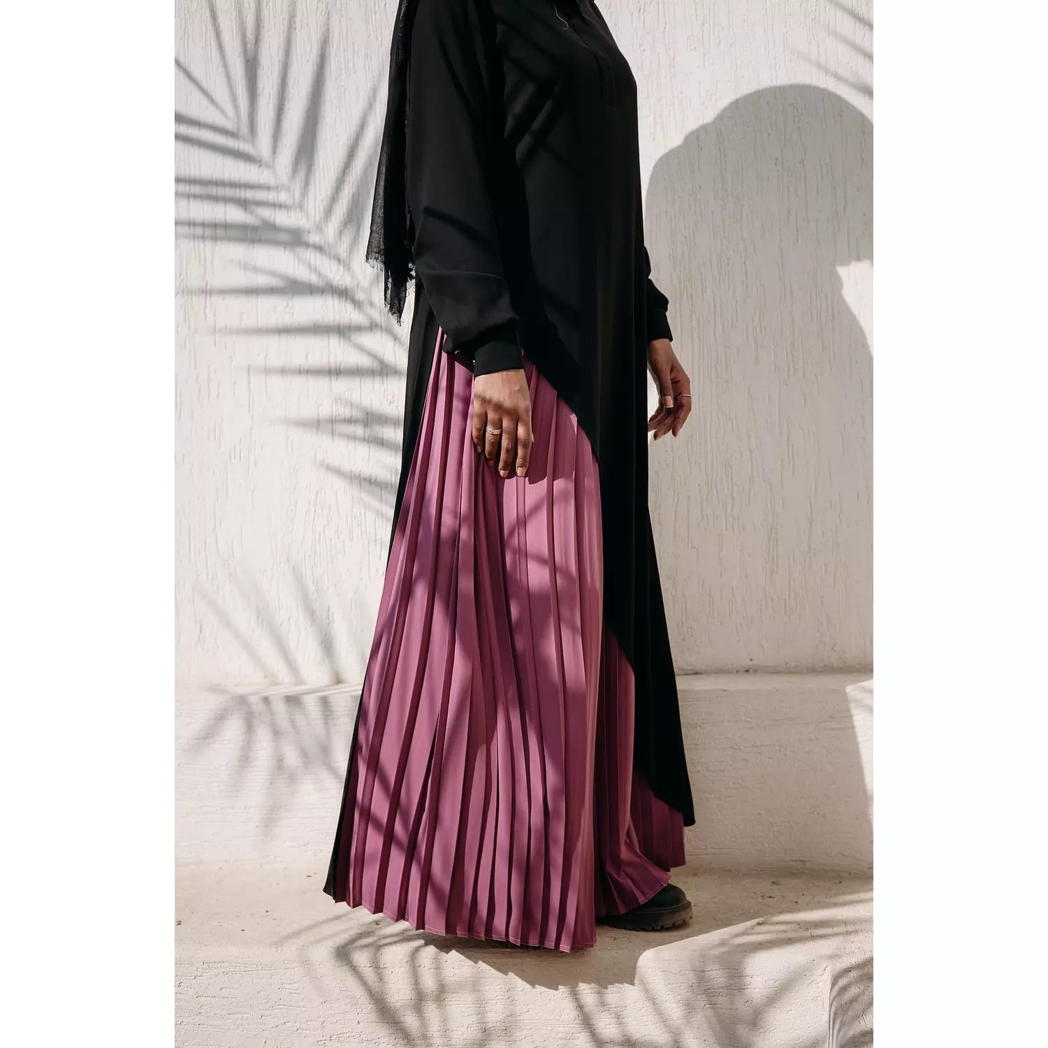 Pleated Skirt in Pink 1